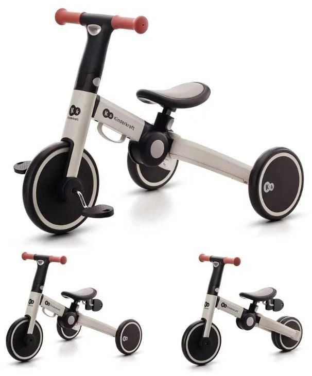 KINDERKRAFT triratukas 3in1 4Trike pilkas, KR4TRI22GRY0000