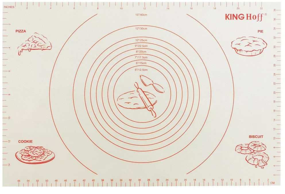 King Hoff Mata, Kilimėlis, silikoninė lenta 60x40cm kinghoff