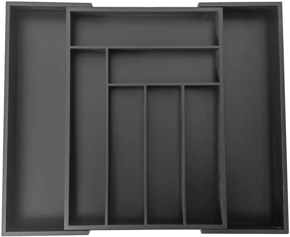 Organizer Bambukinis stalčių organizatorius, juodas, 52x43x5, kinghoff