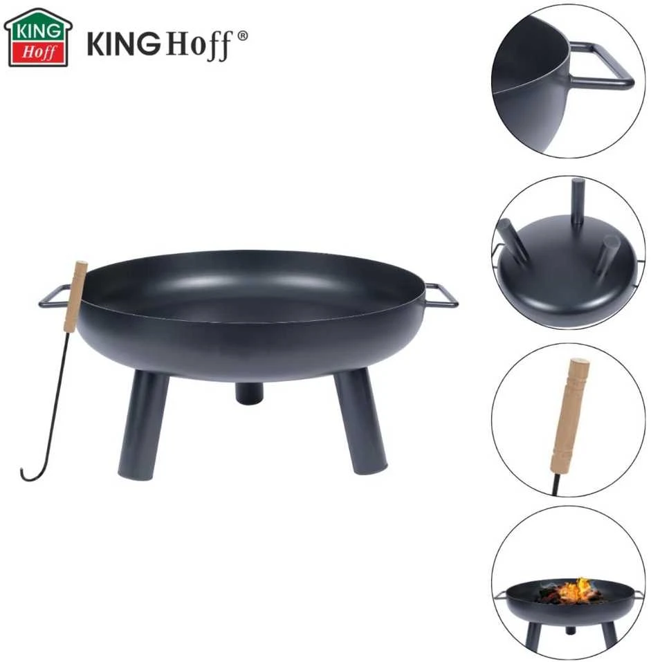 Palenisko Sodo laužavietė, didelė, 60 cm, grilis, laužas, kinghoff, kh-2031