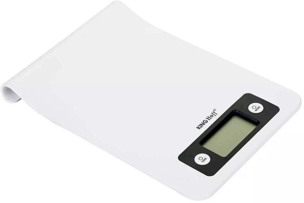 Virtuvinės svarstyklės Waga Svarstyklės Virtuvės svarstyklės, baltos, 5kg, „Kinghoff“