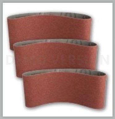Pasy Šlifavimo juostos, drobės apdaila, 309 mm x 75 x 457 mm, gr.60 (3 vnt. rinkinys)[9176]