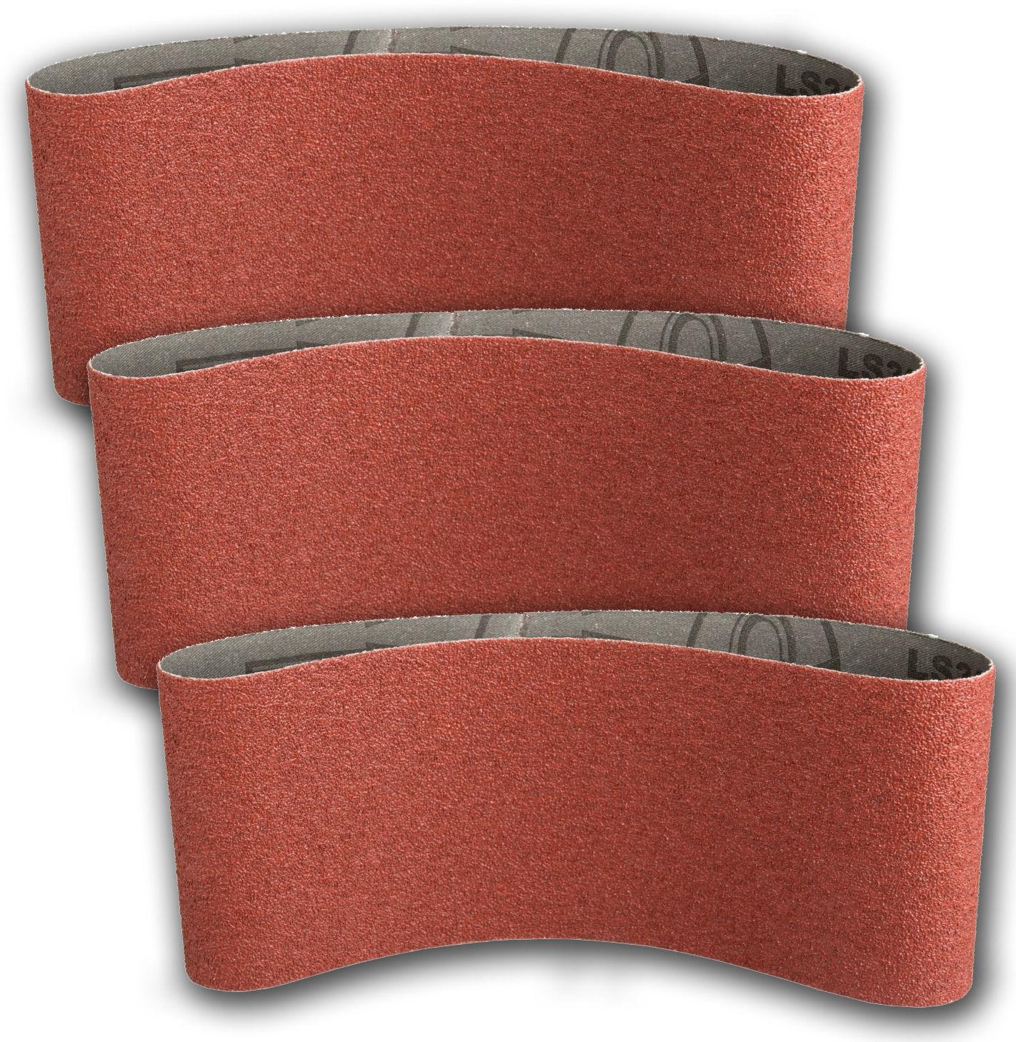 Pasy Šlifavimo juostos, drobės apdaila, 309 mm x 75 x 533 mm, gr.40 (3 vnt. rinkinys)[7018]