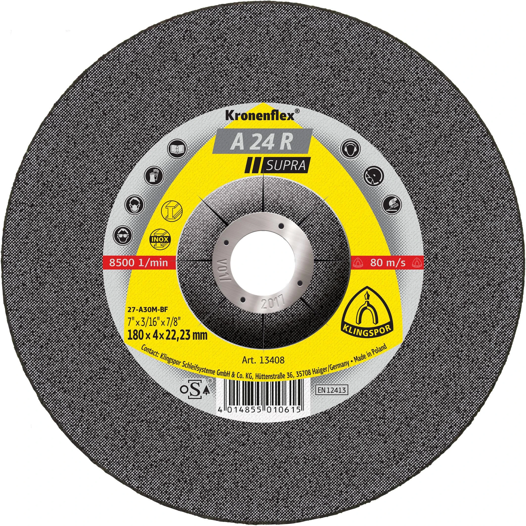 KLINGSPOR METALO PJOVIMO DISKAI 350 mm x 3,5 mm x 32 mm A24R Supra