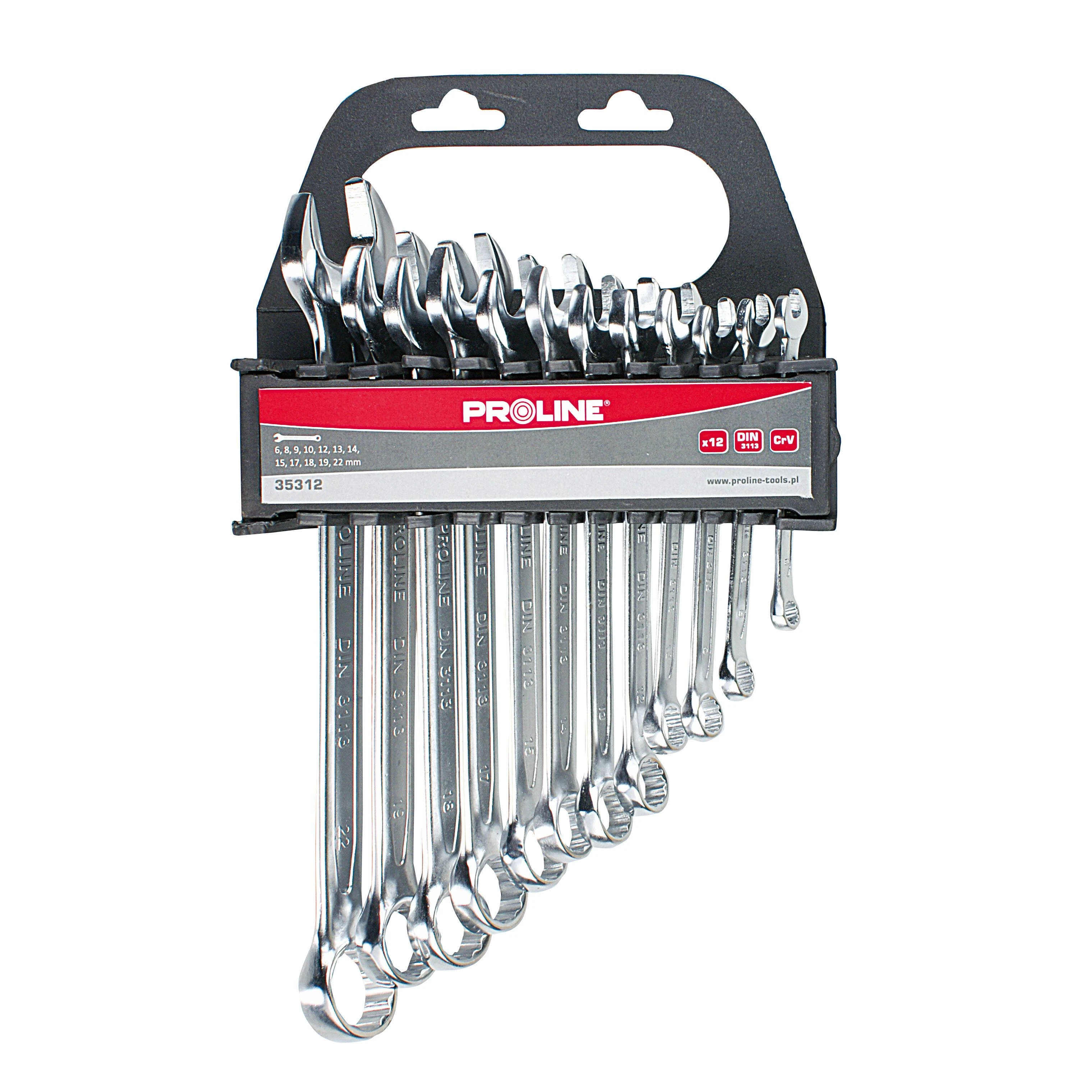 Proline dvikilpių veržliarakčių rinkinys 6-22mm 12 vnt. (35312)
