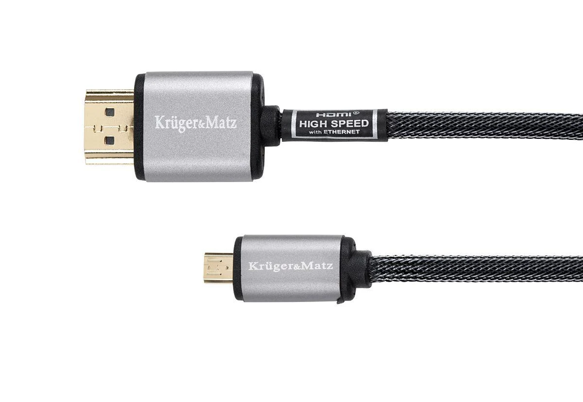 Kruger & Matz MicroHDMI - HDMI kabelis 3m