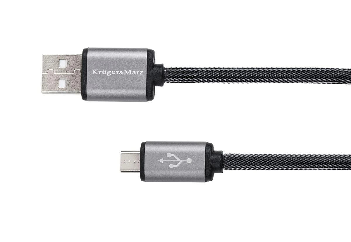 Kruger & Matz USB - micro USB kabelis 1.8m