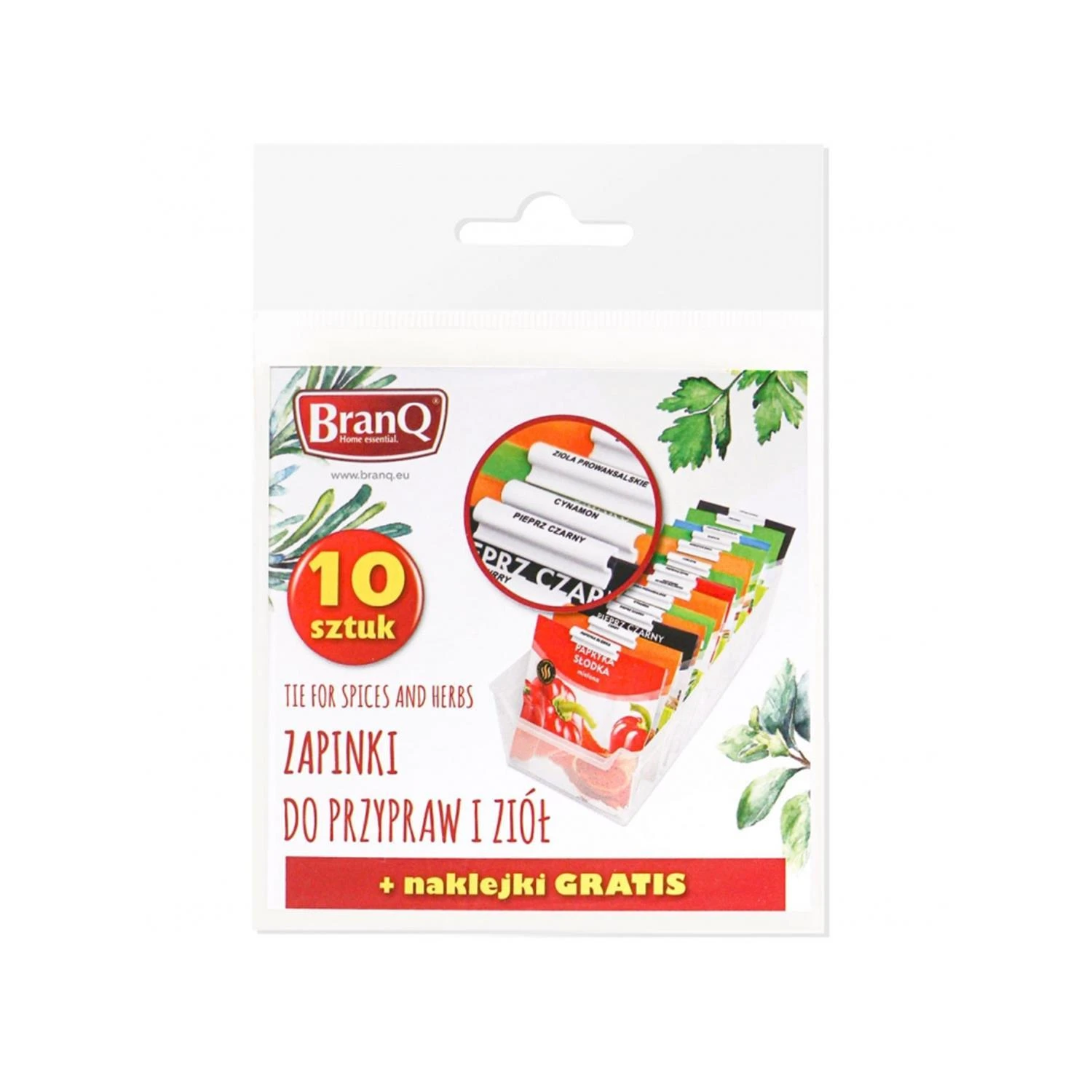 Komplet 10 BranQ sagčių rinkinys