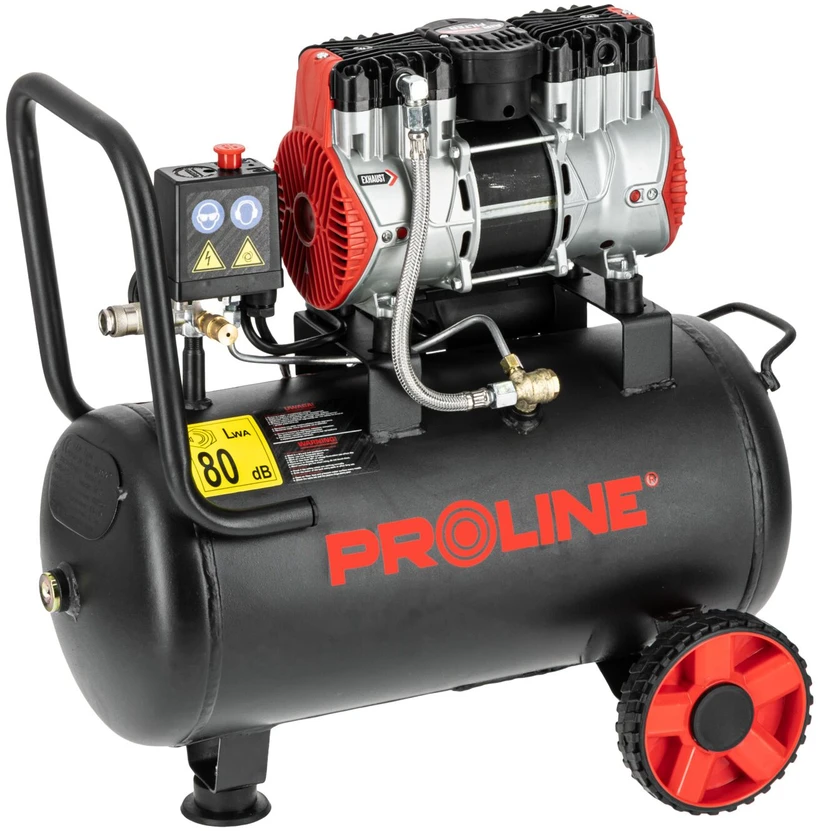 kompresorius betepalinis 24l, 750w/1km, 8bar, 167l/min proline