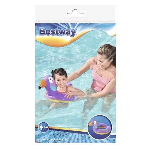 Vaikiškas pripučiamas plaukimo ratas Bestway, tukanas, 57x51