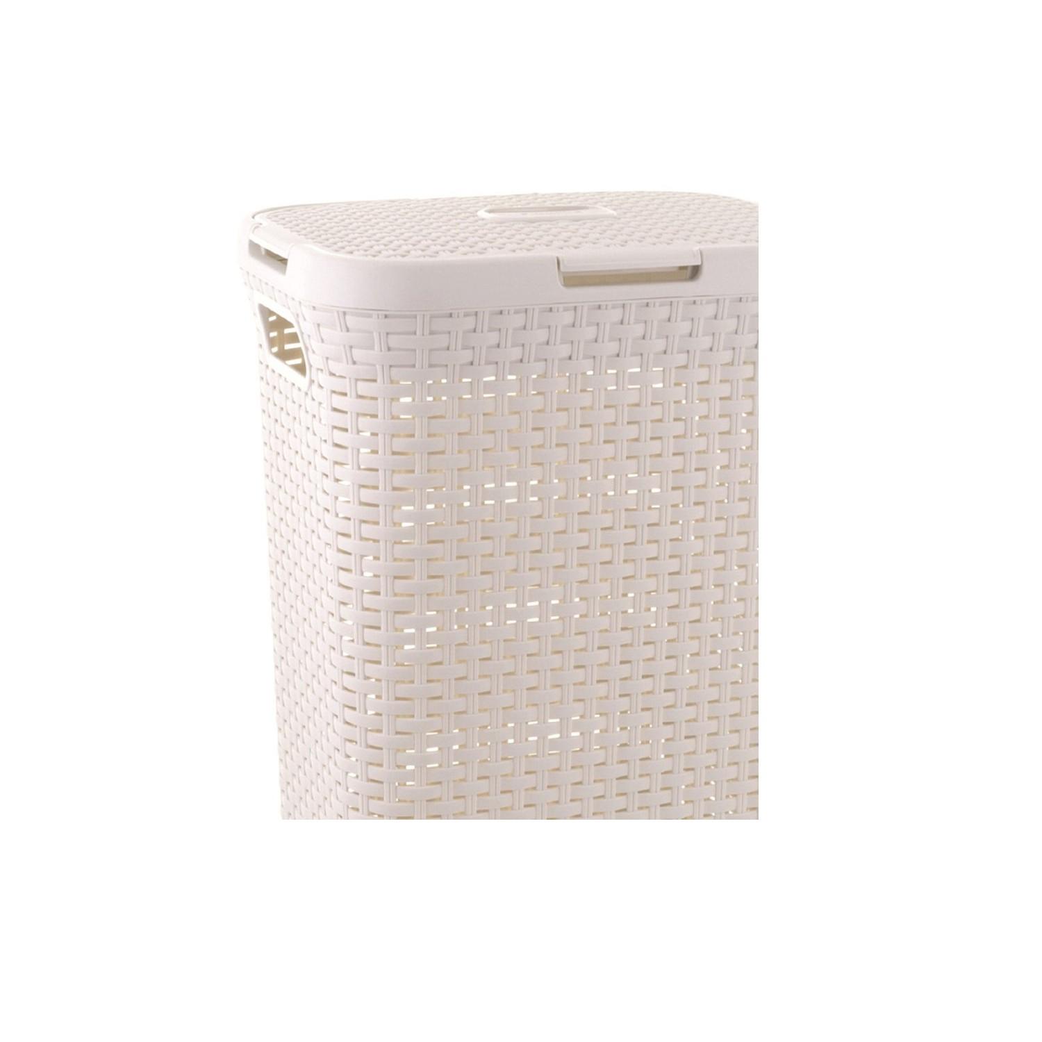 Curver NATURAL STYLE laundry basket 40L Kreminis, žema kaina Varle.lt
