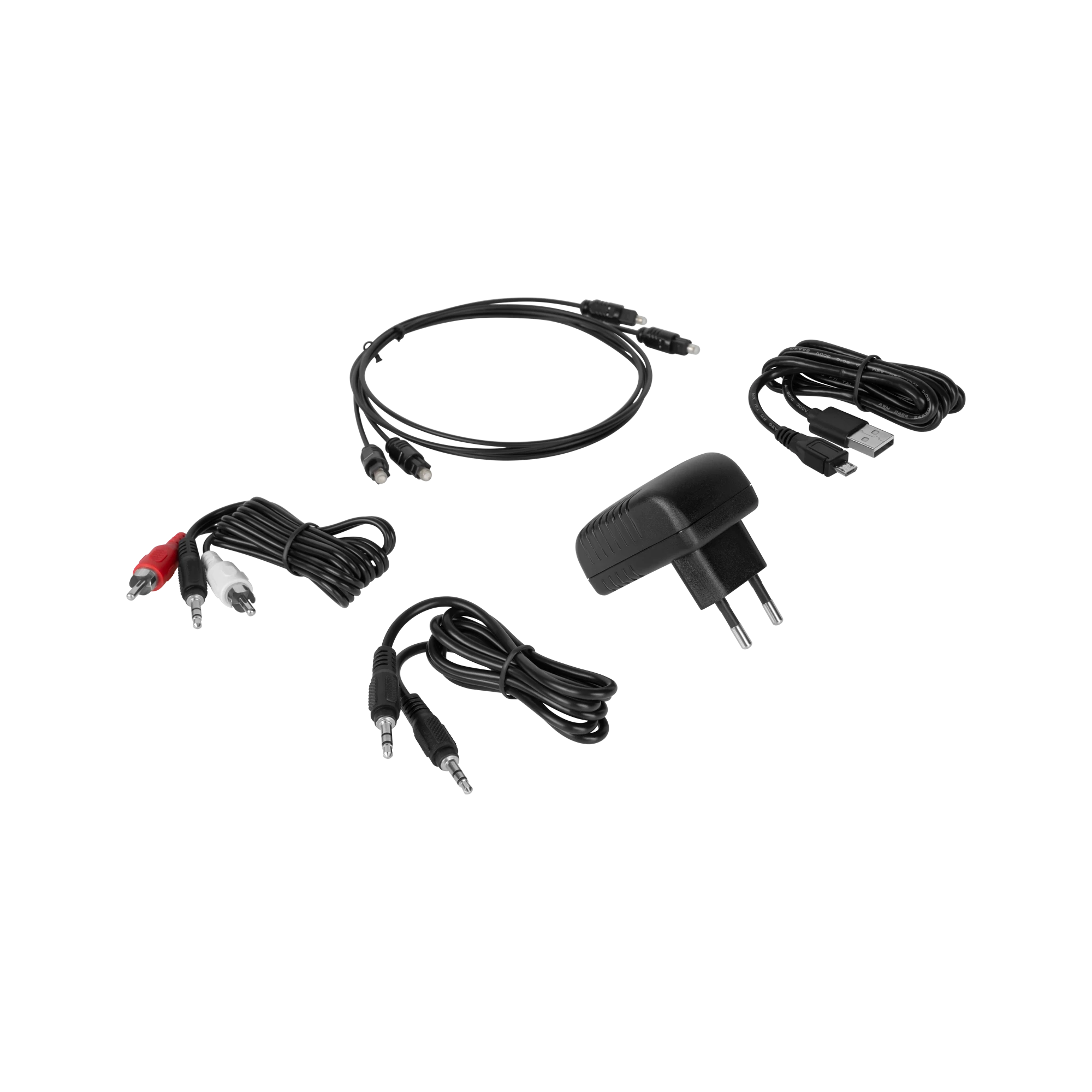 Kruger & Matz BT-1 laidų ir maitinimo adapterio komplektas