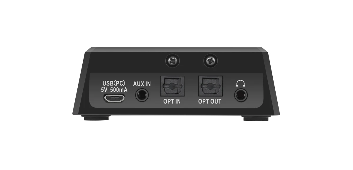 Kruger & Matz BT-1 Bluetooth adapterio galinė jungčių panelė