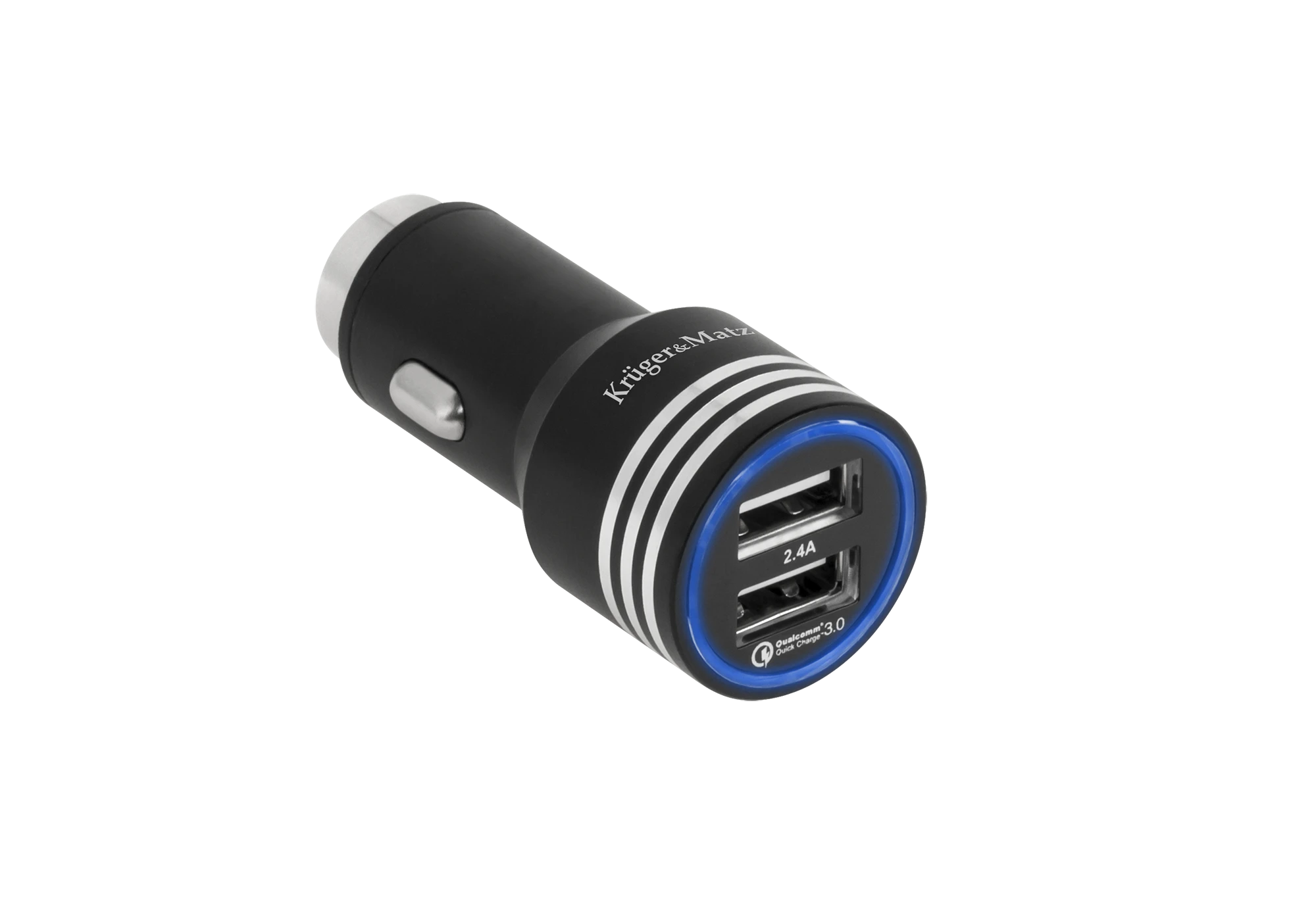 Kruger & Matz 2xUSB 4800mA automobilinis įkroviklis su Quick Charge 3.0 funkcija