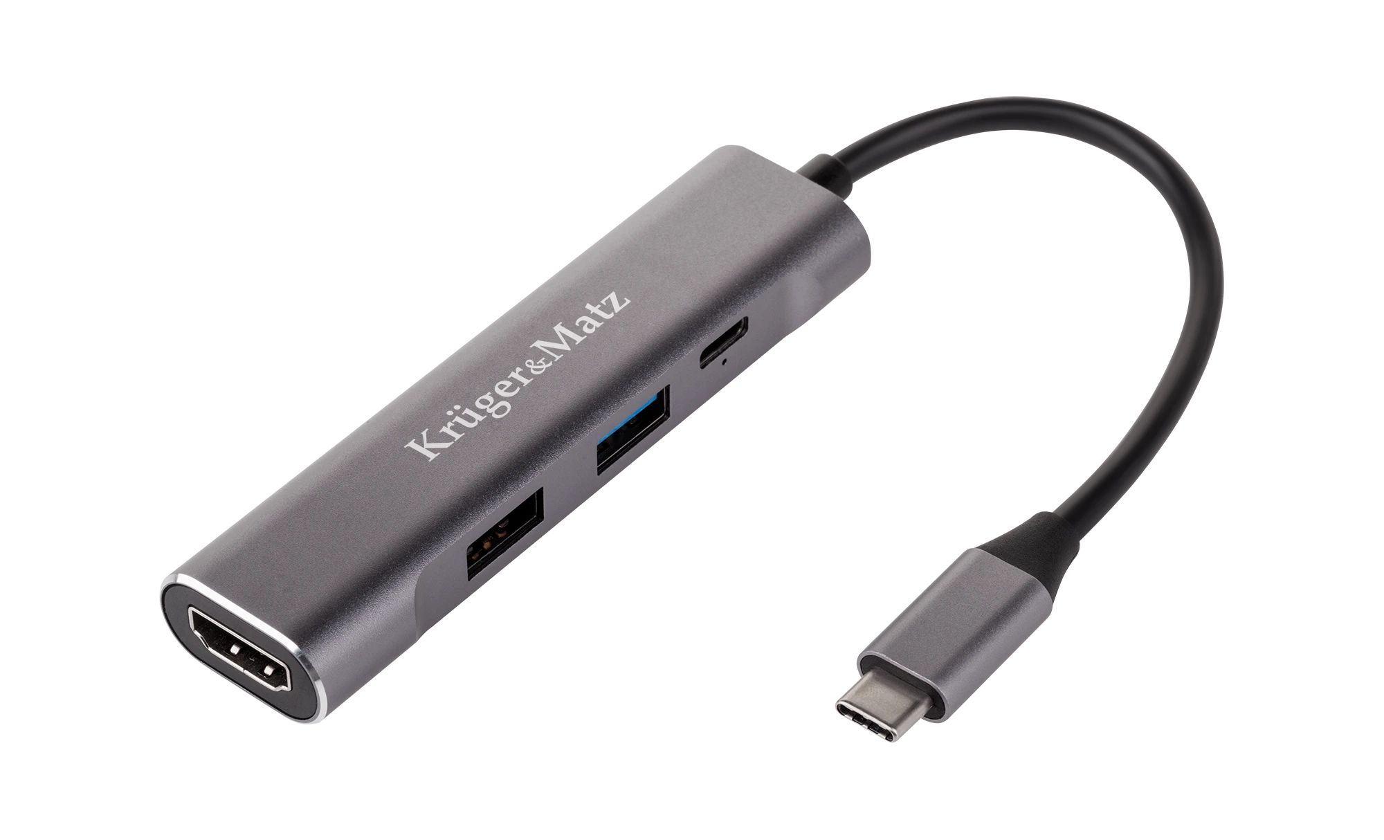 Kruger & Matz USB C į HDMI/USB 3.0/USB 2.0/USB 2.0/USB C prievado adapteris