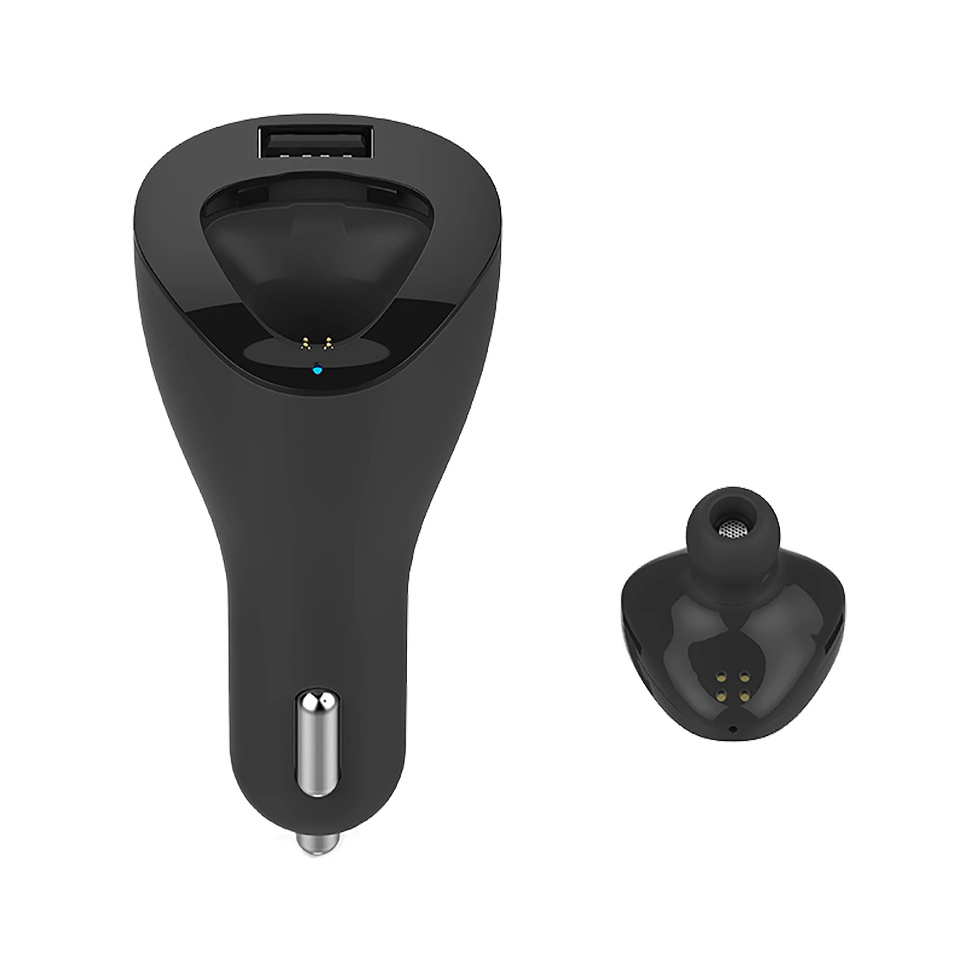 Bluetooth ausinės su Kruger & Matz Traveler K1 automobiliniu įkrovikliu