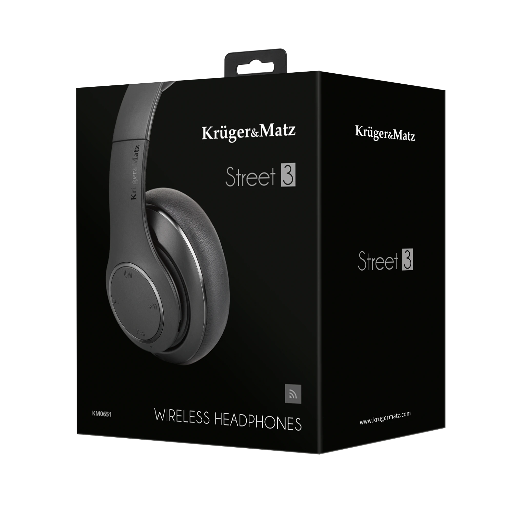 Kruger & Matz belaidės ausinės modelis Street 3 Belaidės Juodos