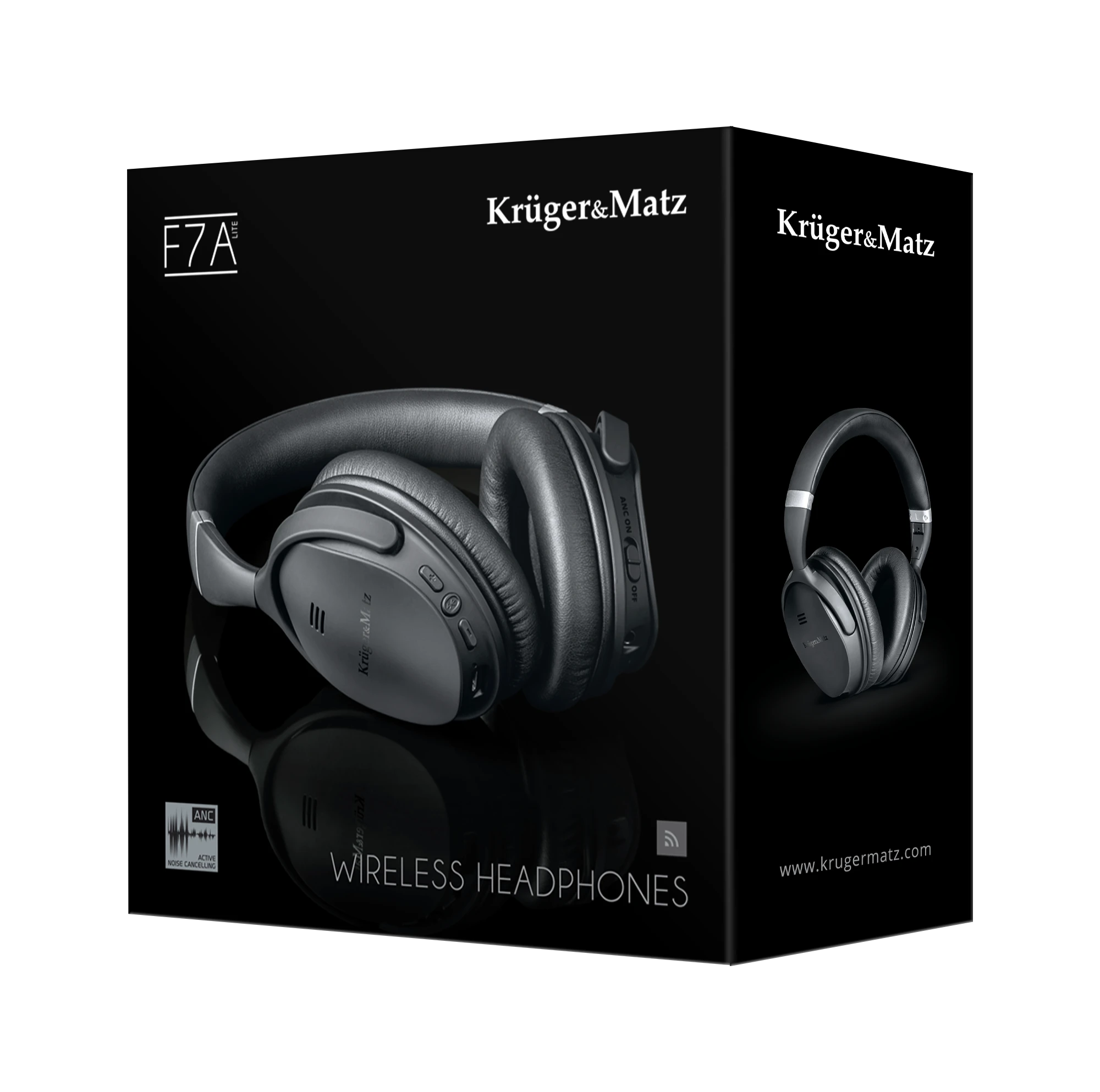 Belaidės ausinės su ANC Kruger & Matz F7A Lite