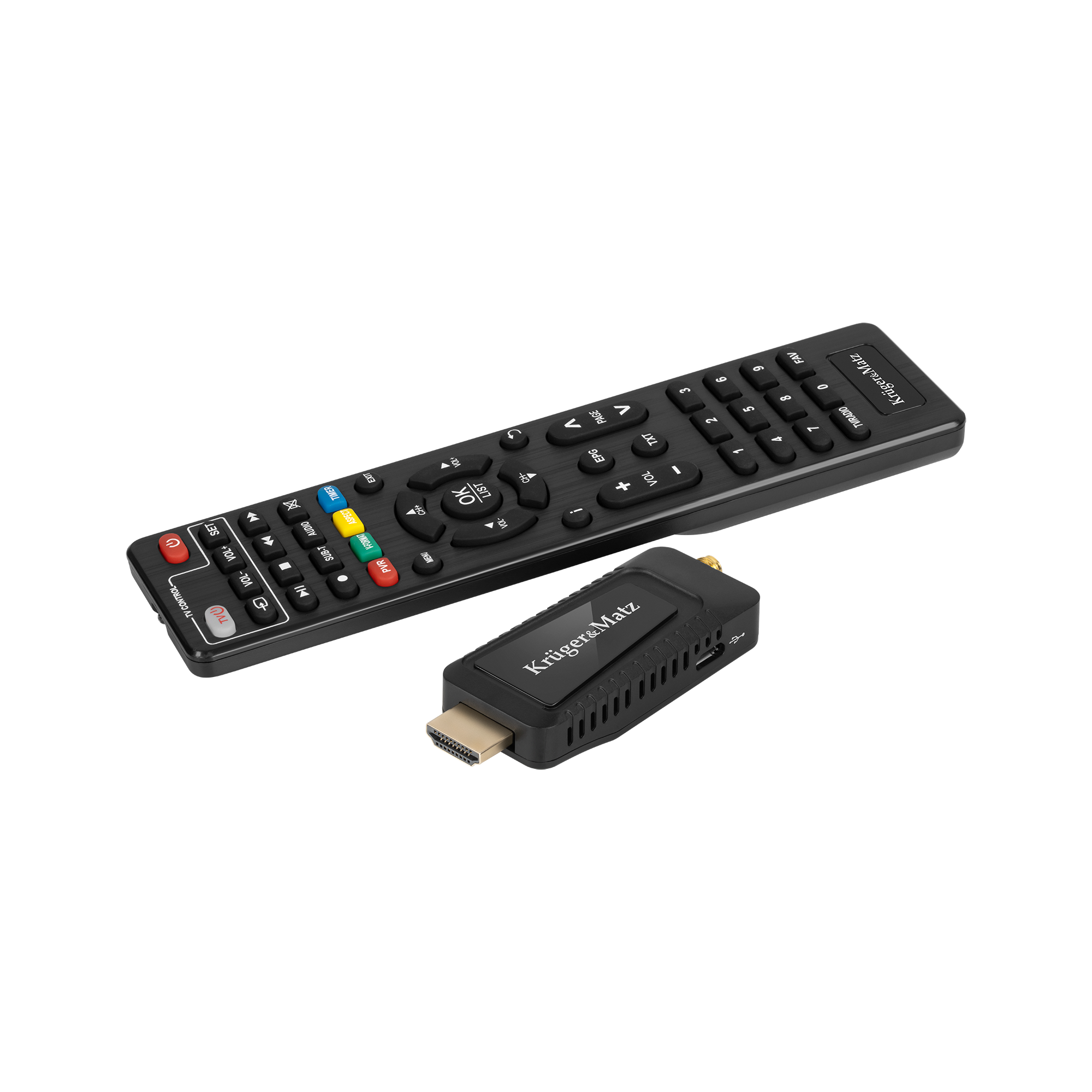 Kruger & Matz DVB-T2 HEVC H.265 mini imtuvas per HDMI