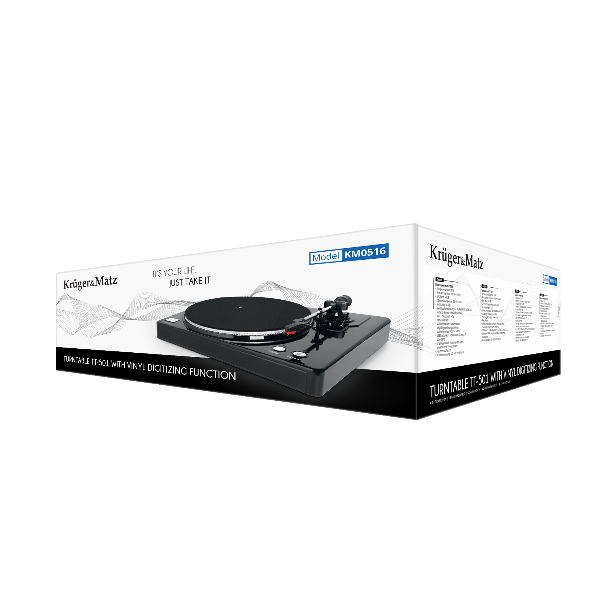 Gramofonas Kruger & Matz modelis TT-501