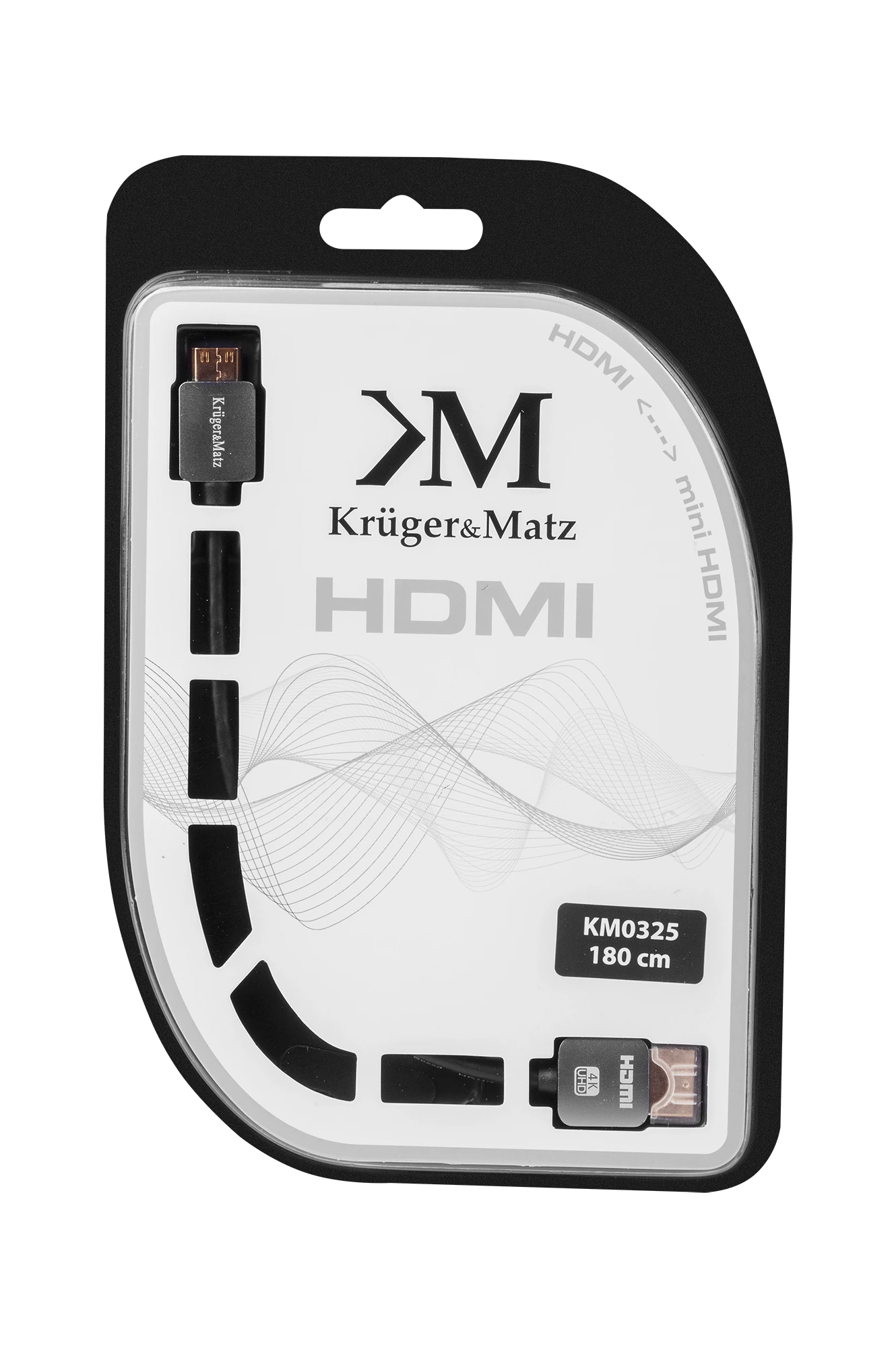 Kruger & Matz HDMI - miniHDMI kabelis 1.8m pakuotėje