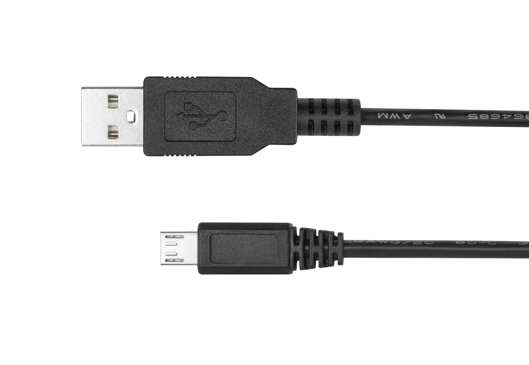 Kruger & Matz USB - micro USB kabelis 1m Juodas