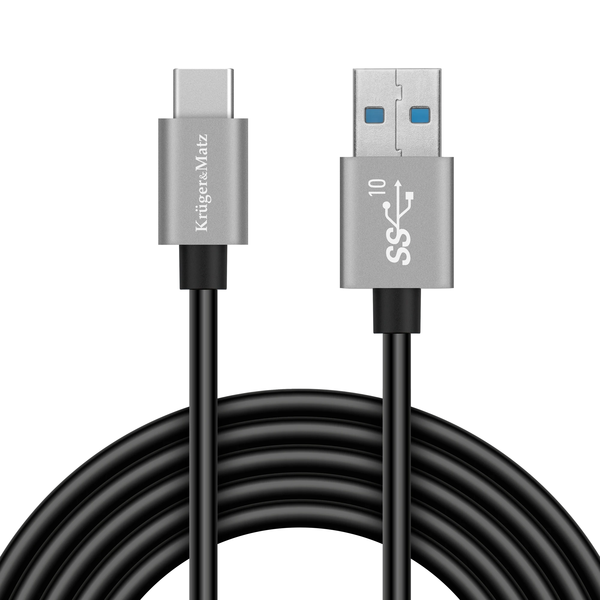 Kruger & Matz USB - USB C kabelis 10 Gbps 0.5m