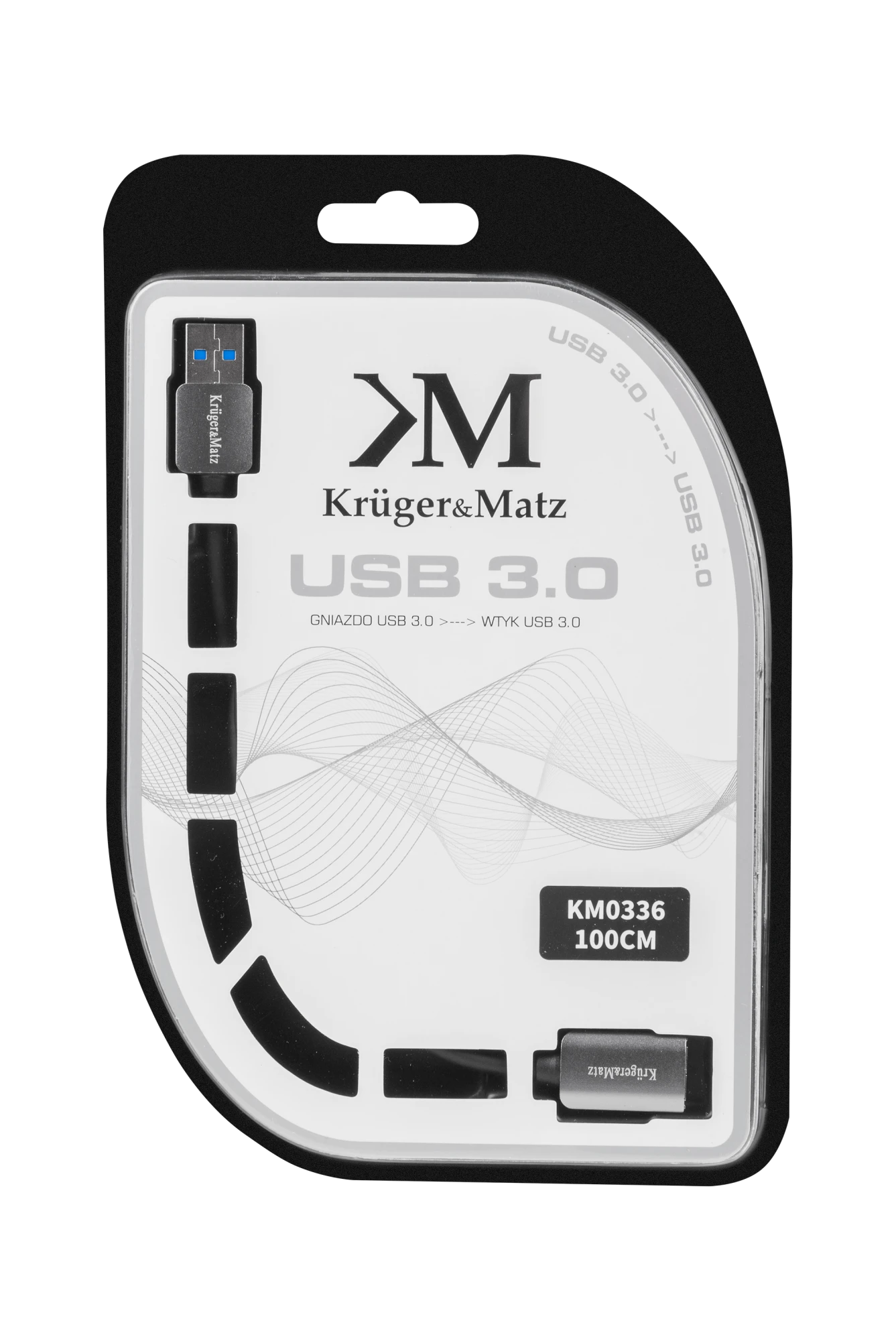 Kruger & Matz USB 3.0 - USB 3.0 kabelis 1m