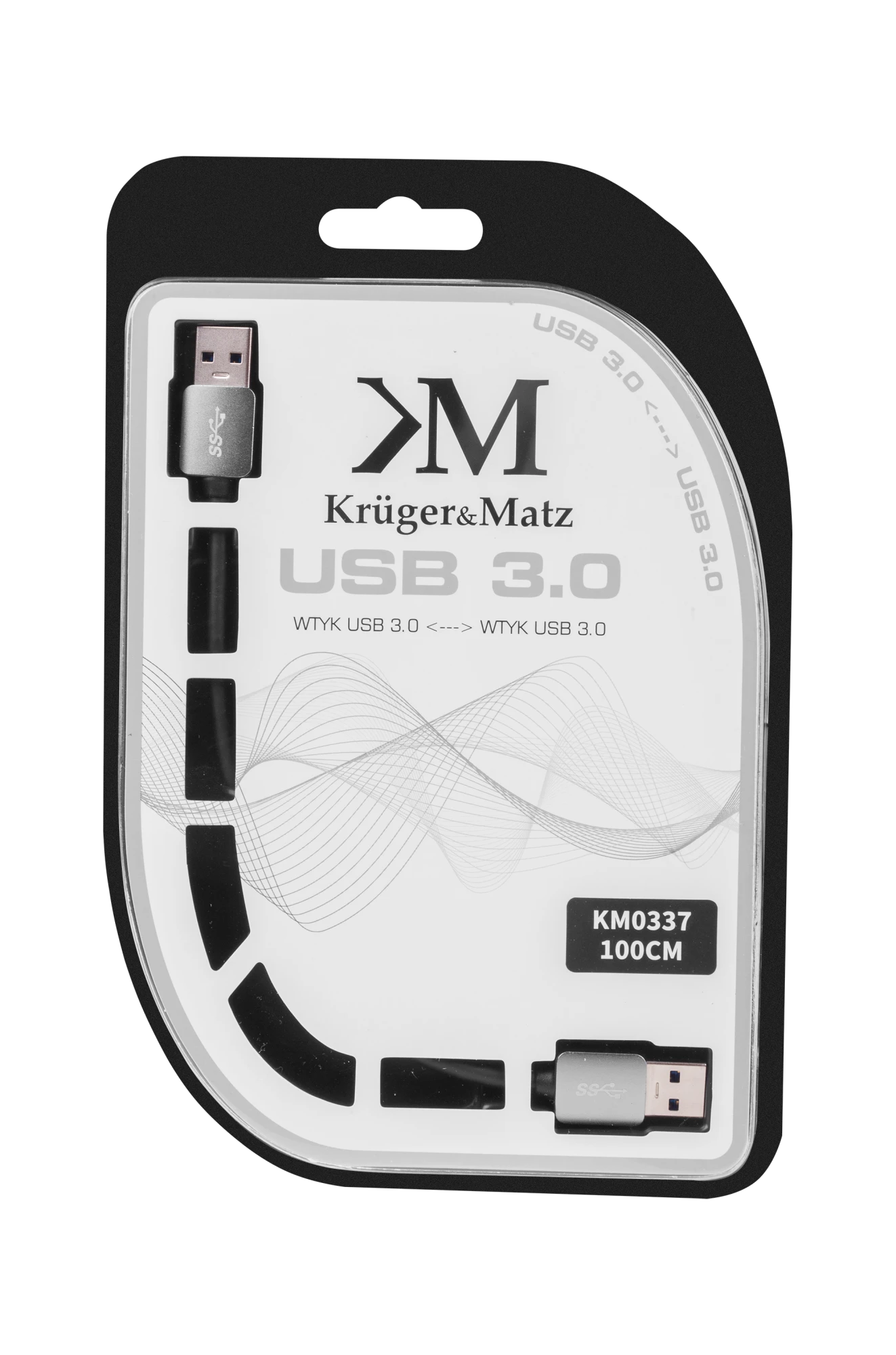 Kruger & Matz USB 3.0 - USB 3.0 kabelis 1m