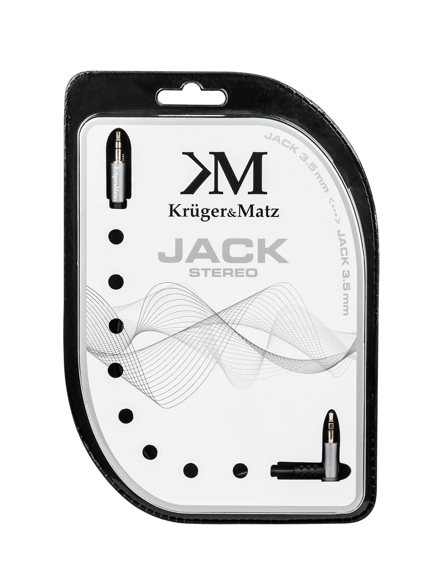 Kruger & Matz AUX laidas su kampine jungtimi