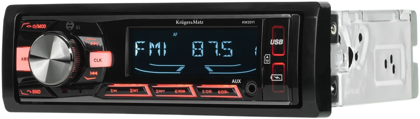 Kruger & Matz KM2011 magnetola su mėlynu LCD ekranu