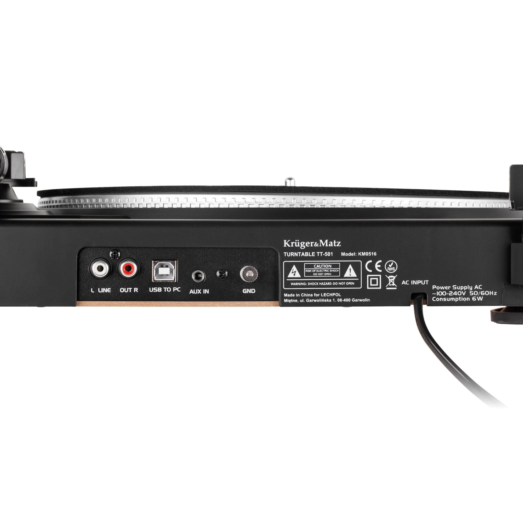 Gramofonas Kruger & Matz modelis TT-501