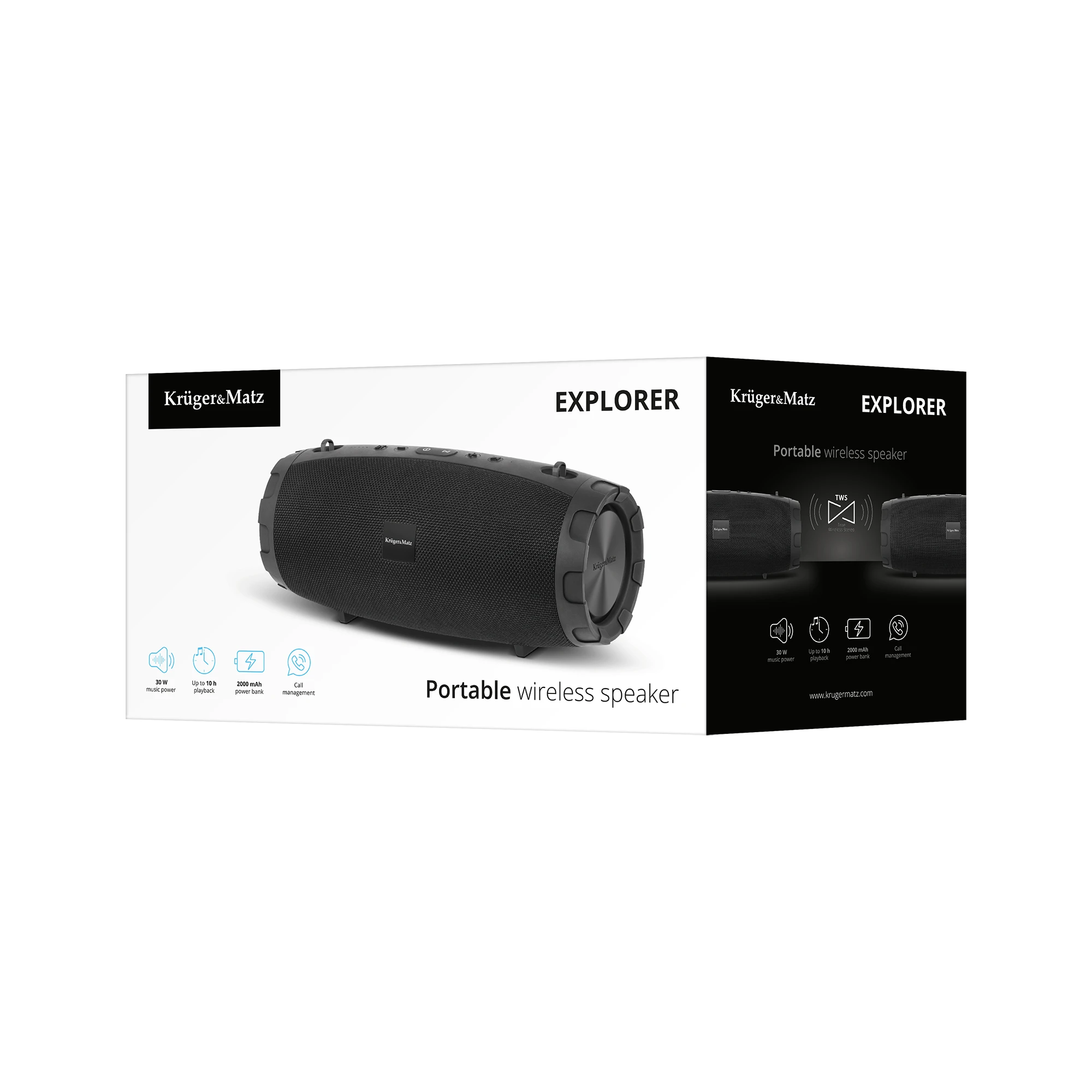 Kruger & Matz Explorer nešiojamasis Bluetooth garsiakalbis