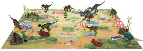 Dinozaurų figūrėlės su kilimėliu Kruzzel