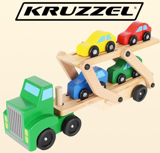 Kruzzel Medinis autovežis su mašinėlėmis