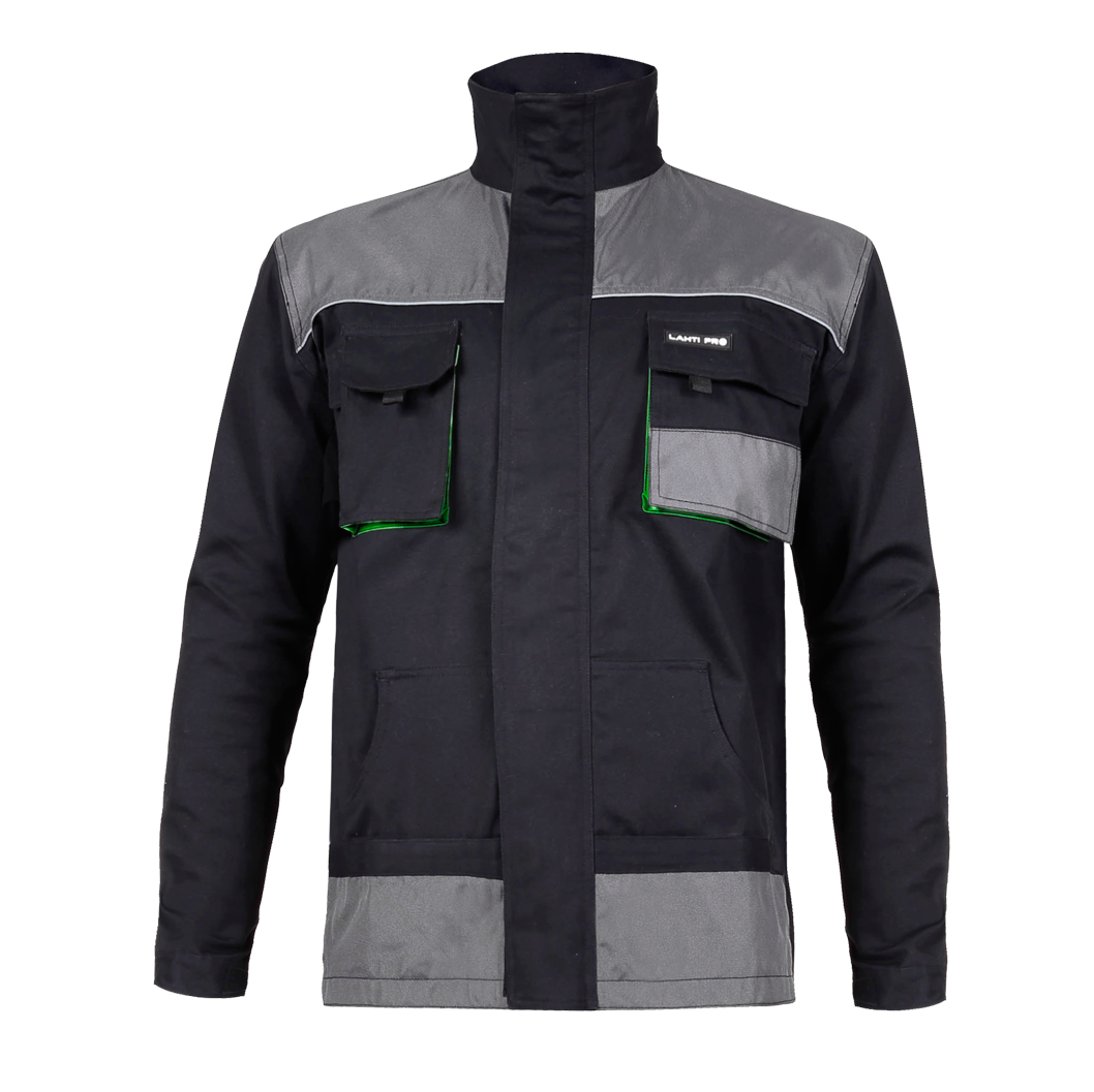 Lahti Pro Bluza, Juodas ir žalias džemperis, 100 % medvilnė, „xl (56)“, ce, lahti