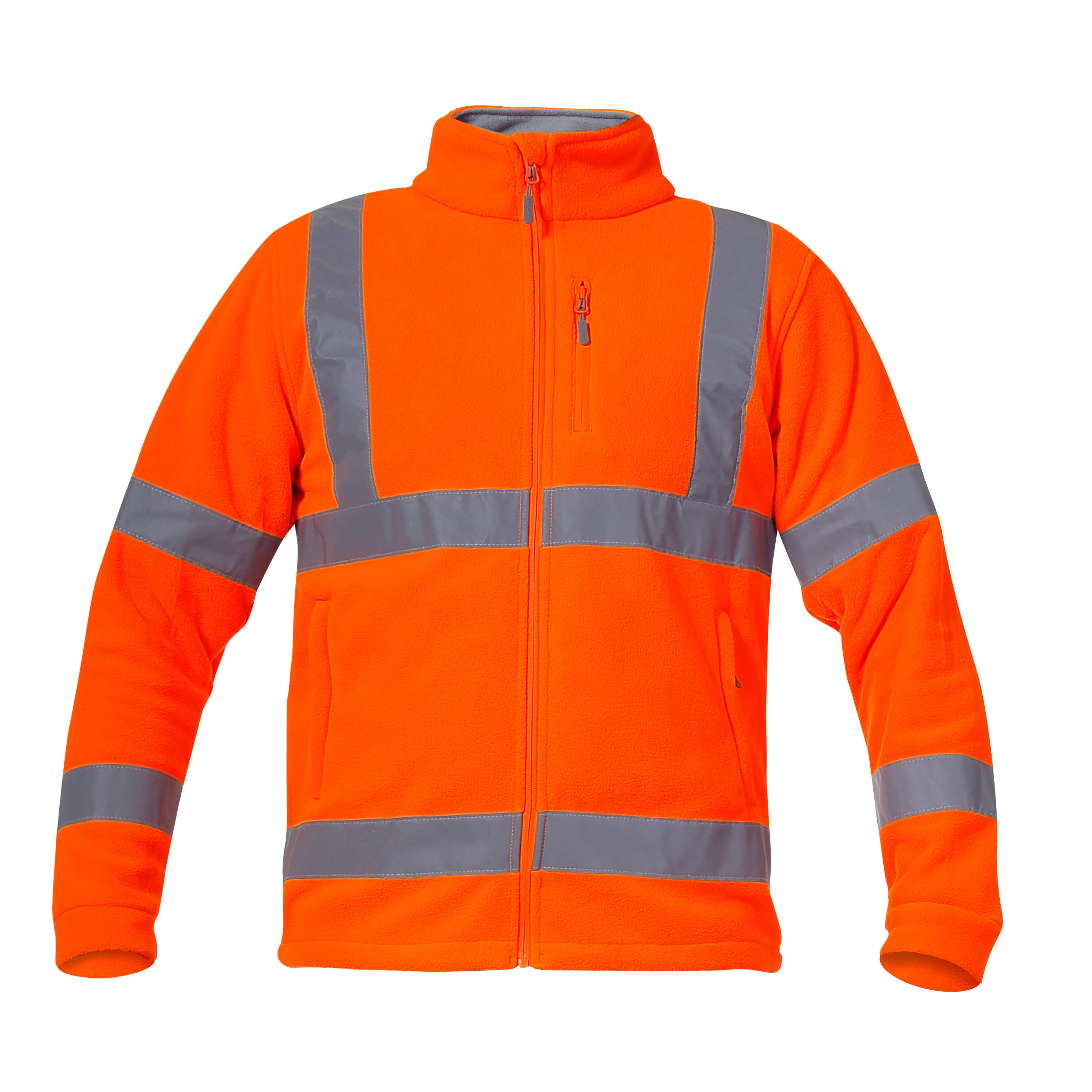 Lahti Pro Bluza, Oranžinis įspėjamasis flisinis džemperis, „XL“, CE, Lahti