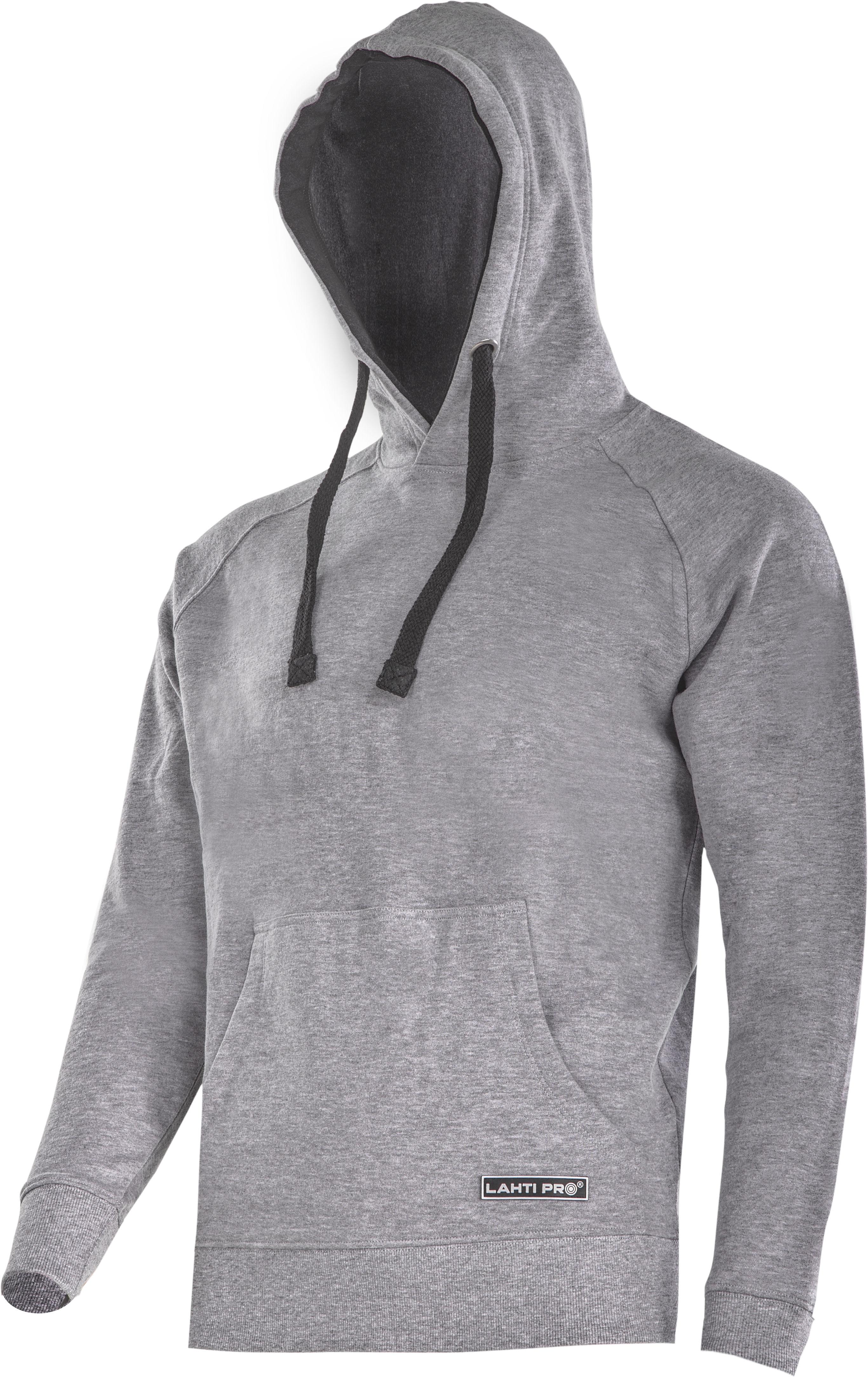 Lahti Pro Bluza, Pilkas džemperis su gobtuvu, 320 g, "s", ce, Lahti