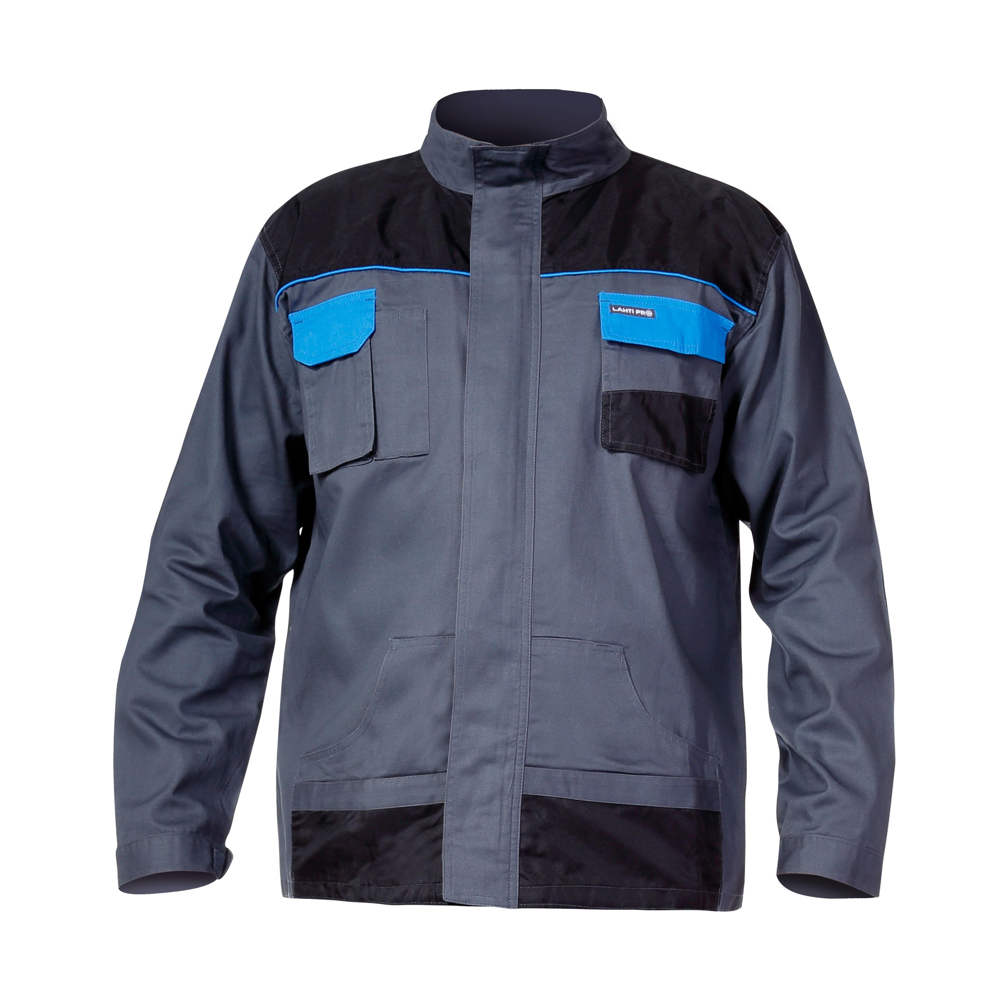 Lahti Pro Bluza, Pilkas džemperis iš 100 % medvilnės, 190 g/m2, „s (48)“, ce, lahti
