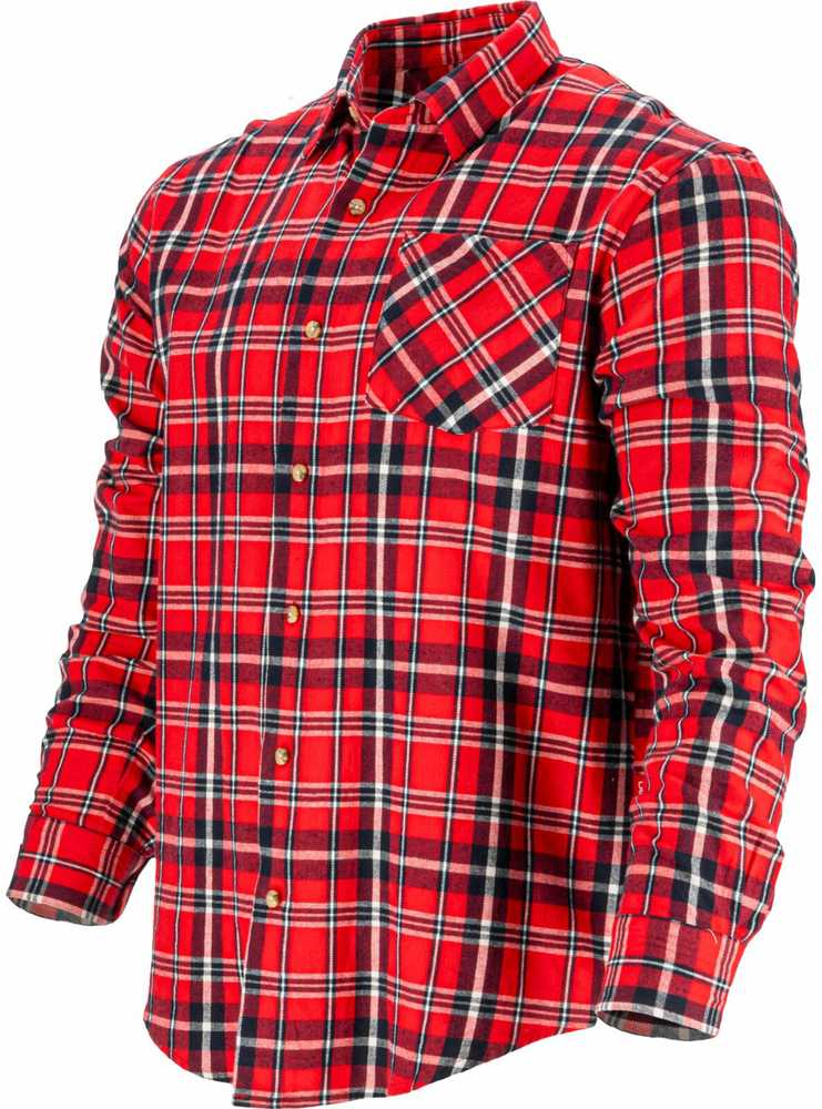 Lahti Pro Koszula Flaneliniai marškiniai, raudoni ir tamsiai mėlyni, 170 g/m2, "m", ce, lahti