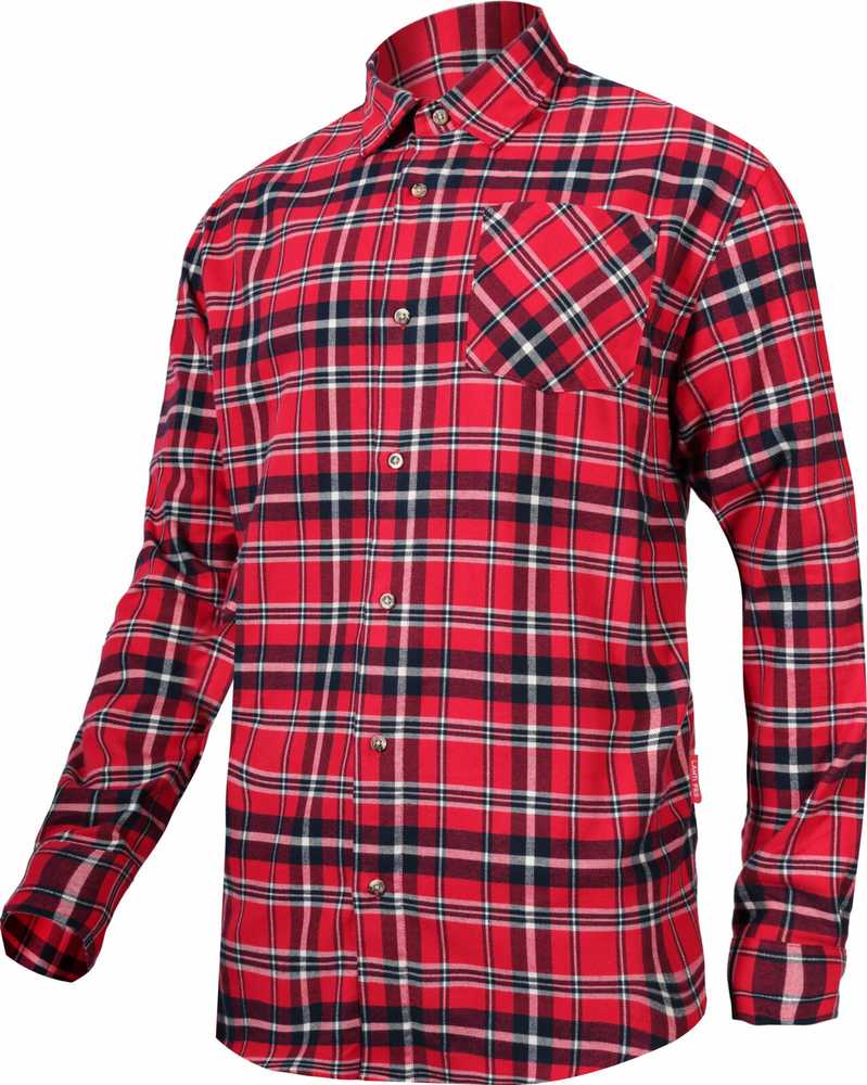 Lahti Pro Koszula Flaneliniai marškiniai, raudoni ir tamsiai mėlyni, 170 g/m2, "m", ce, lahti