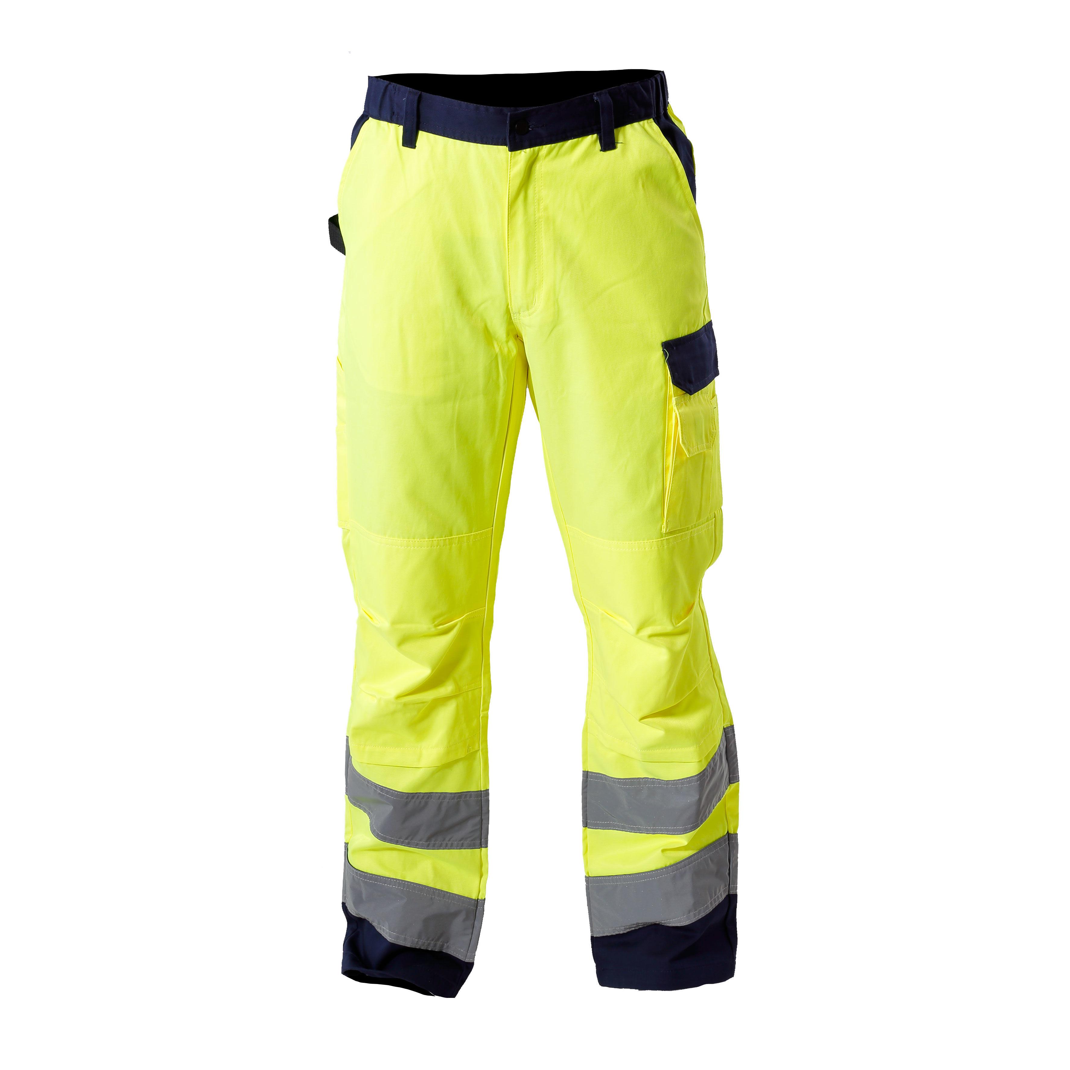 Lahti Pro Kelnės Įspėjamosios kelnės, geltonos, „premium“, „2xl“, ce, Lahti