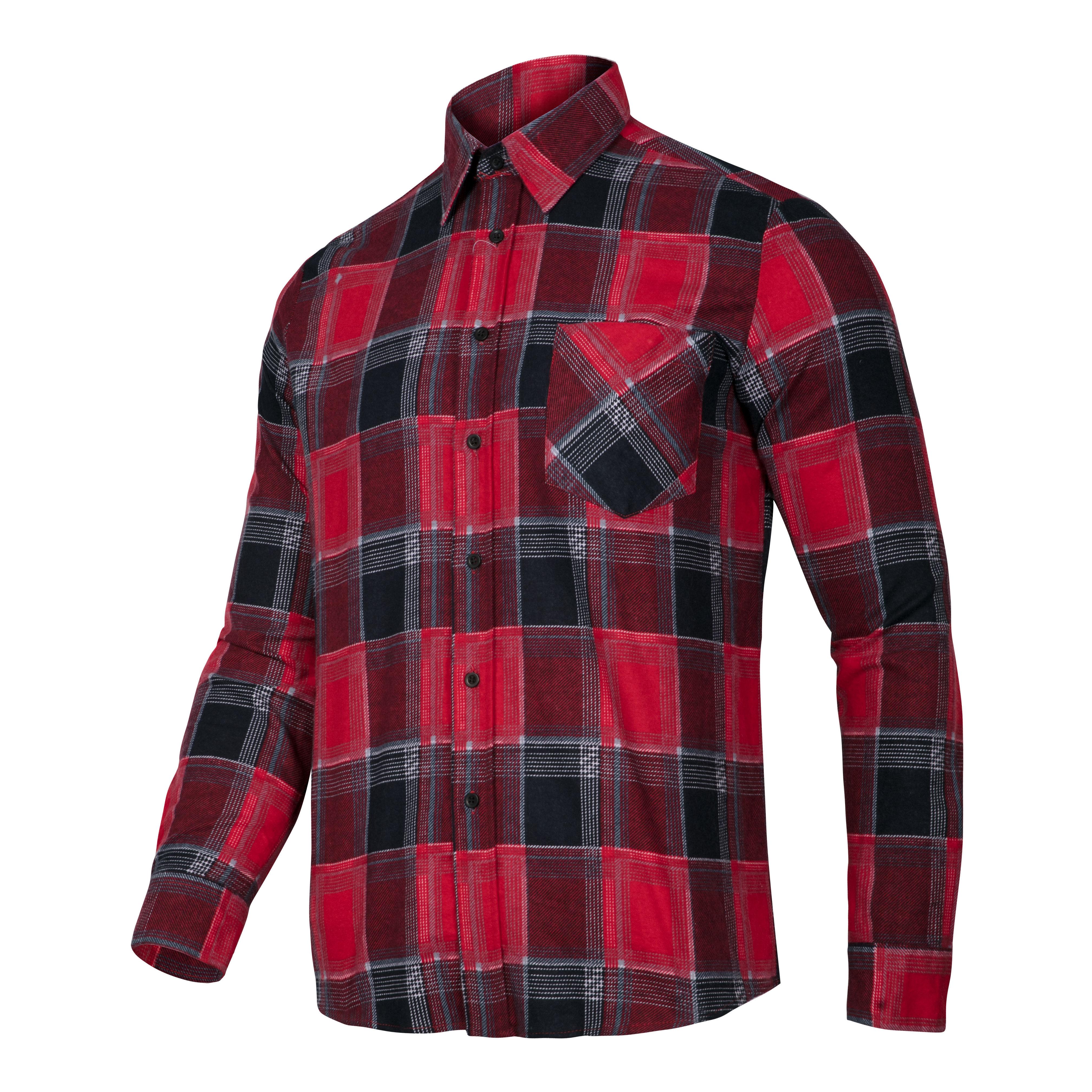Lahti Pro Koszula Raudoni languoti flaneliniai marškiniai, 170 g/m2, „l“, ce, lahti