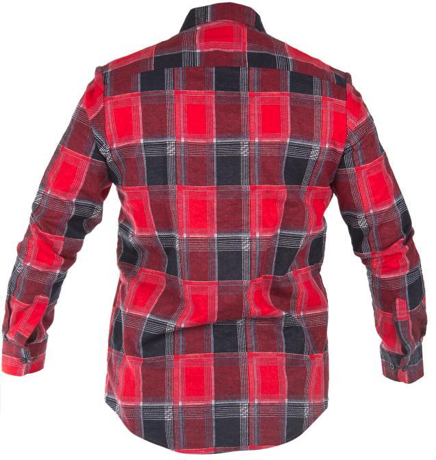 Lahti Pro Koszula Raudoni languoti flaneliniai marškiniai, 170 g/m2, „l“, ce, lahti