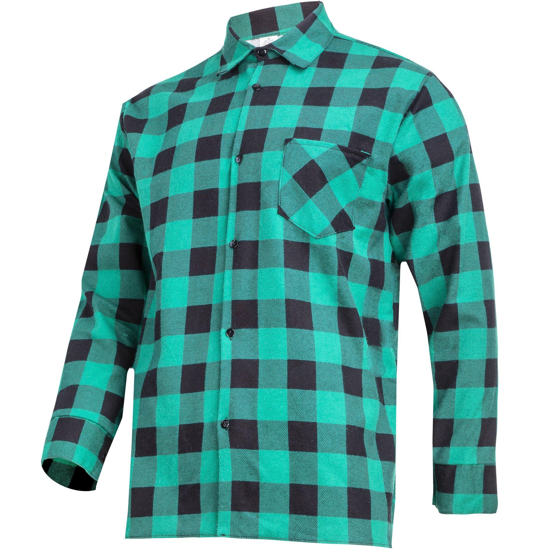 Lahti Pro Koszula Žali languoti flaneliniai marškiniai, 170 g/m2, 2xl, ce, lahti