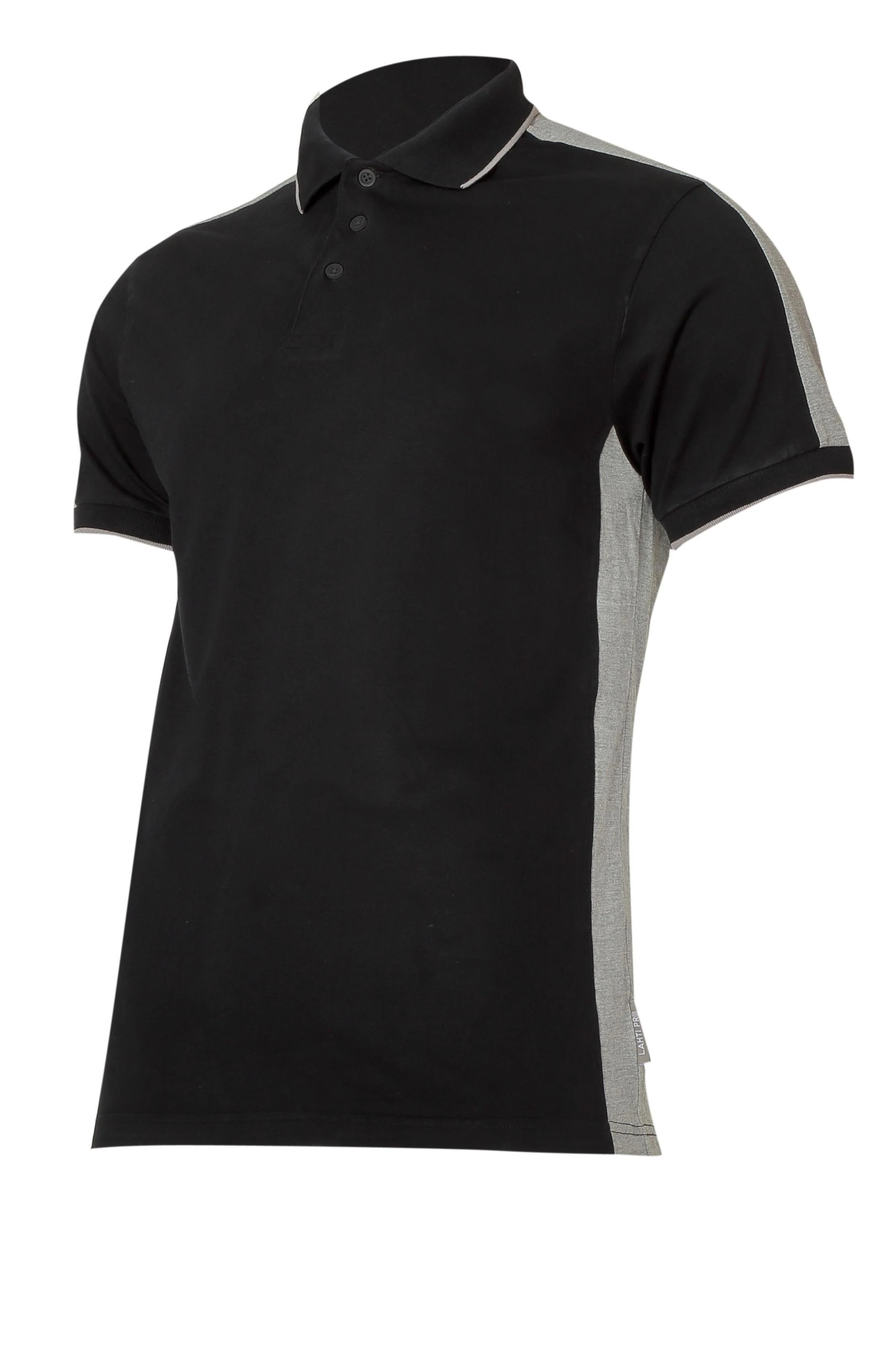 Lahti Pro Marškinėliai Polo marškinėliai 190g/m2, juodi ir pilki, "s", ce, Lahti