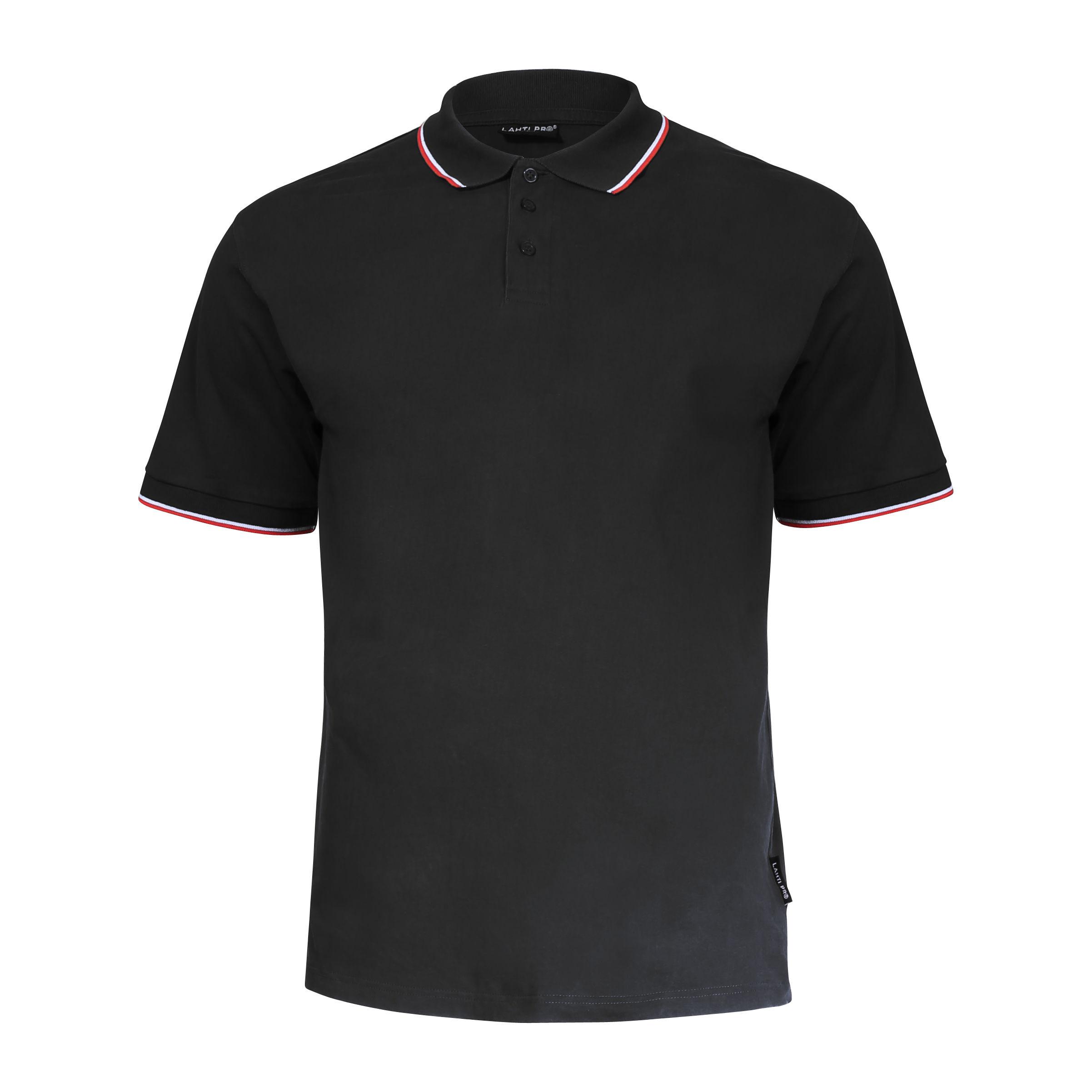 Lahti Pro Marškinėliai Polo marškinėliai 190g/m2, juodi, "l", ce, lahti