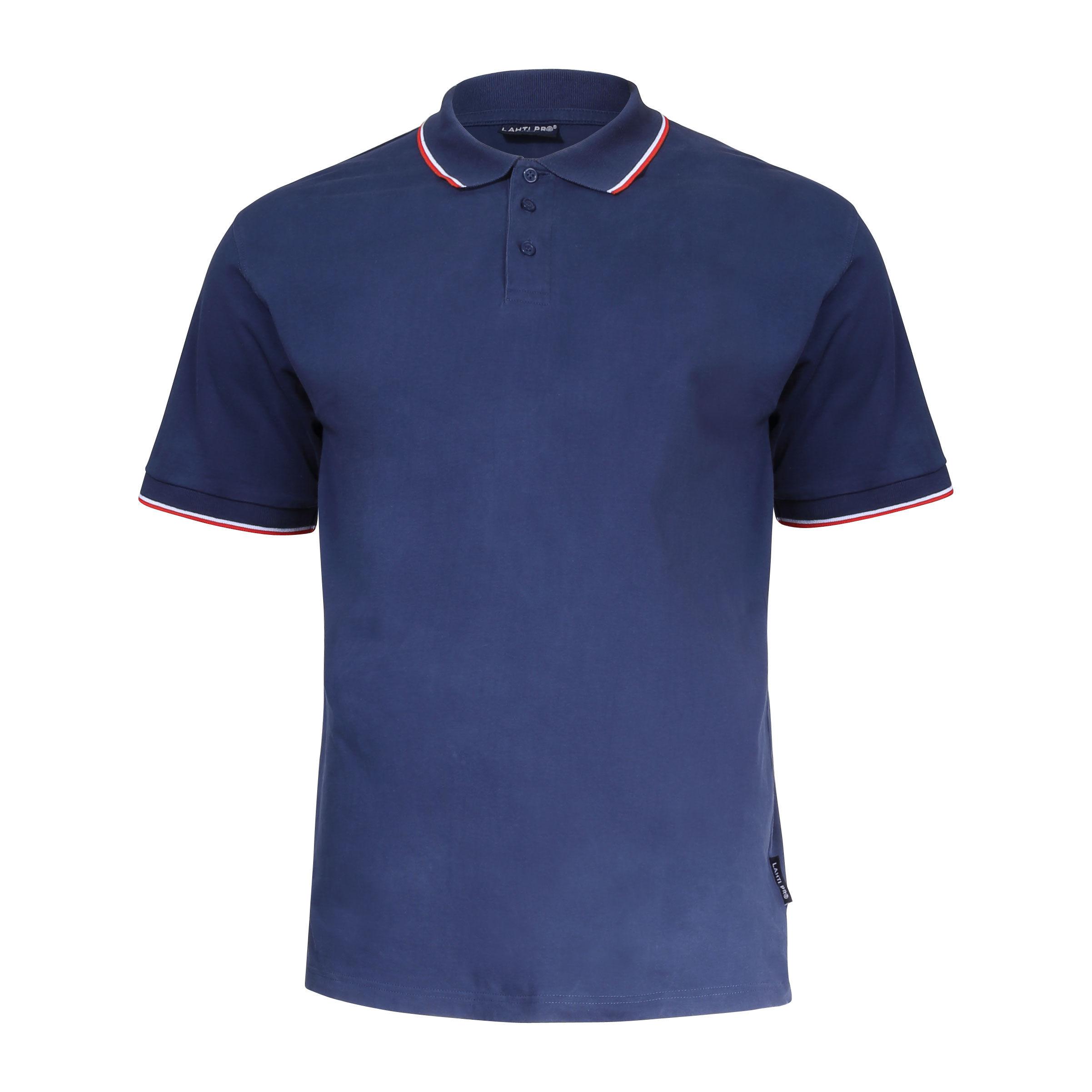 Lahti Pro Marškinėliai Polo marškinėliai 190g/m2, tamsiai mėlyni, "2xl", ce, Lahti