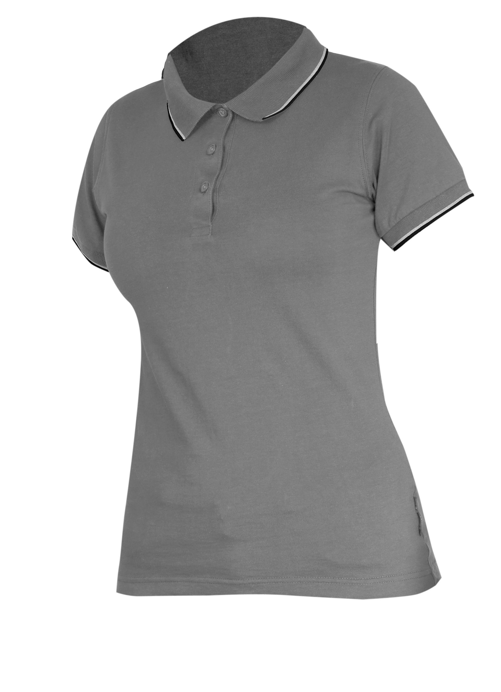 Lahti Pro Marškinėliai Moteriški polo marškinėliai 190g/m2, pilki, "s", ce, Lahti