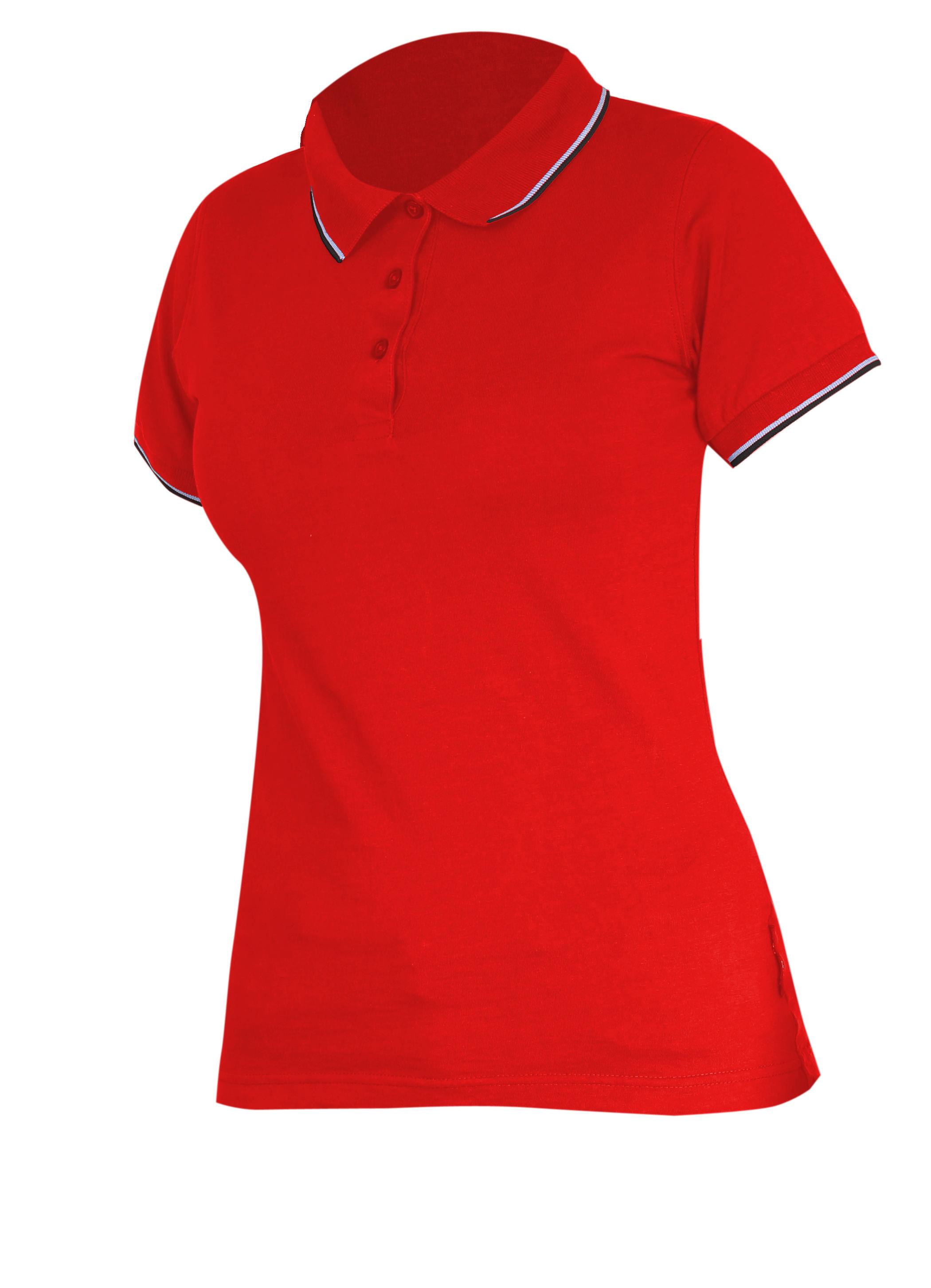 Lahti Pro Marškinėliai Moteriški polo marškinėliai 190g/m2, raudoni, "2xl", ce, Lahti